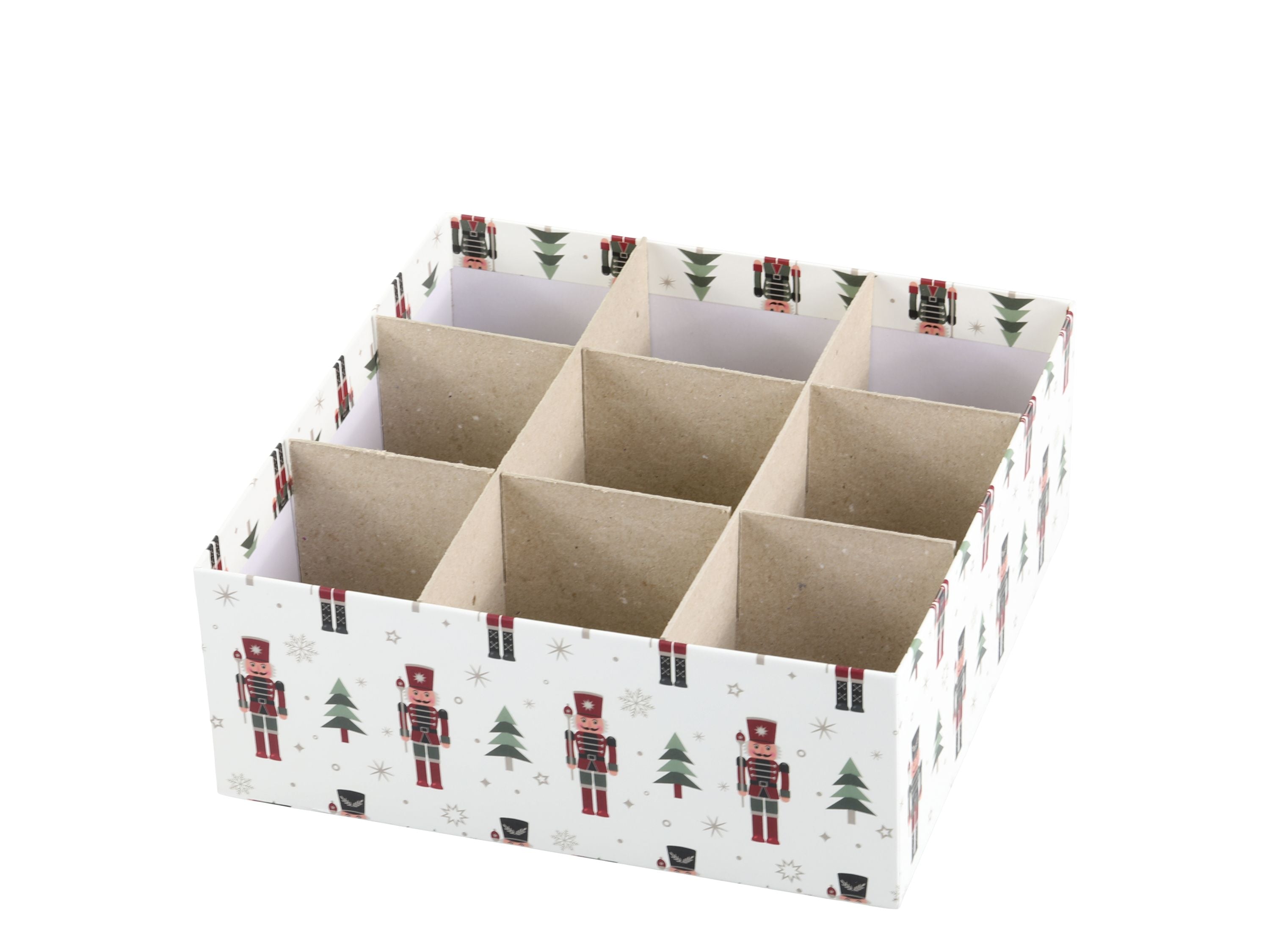 Boxen mit Nussknackern Set von 3 in Creme