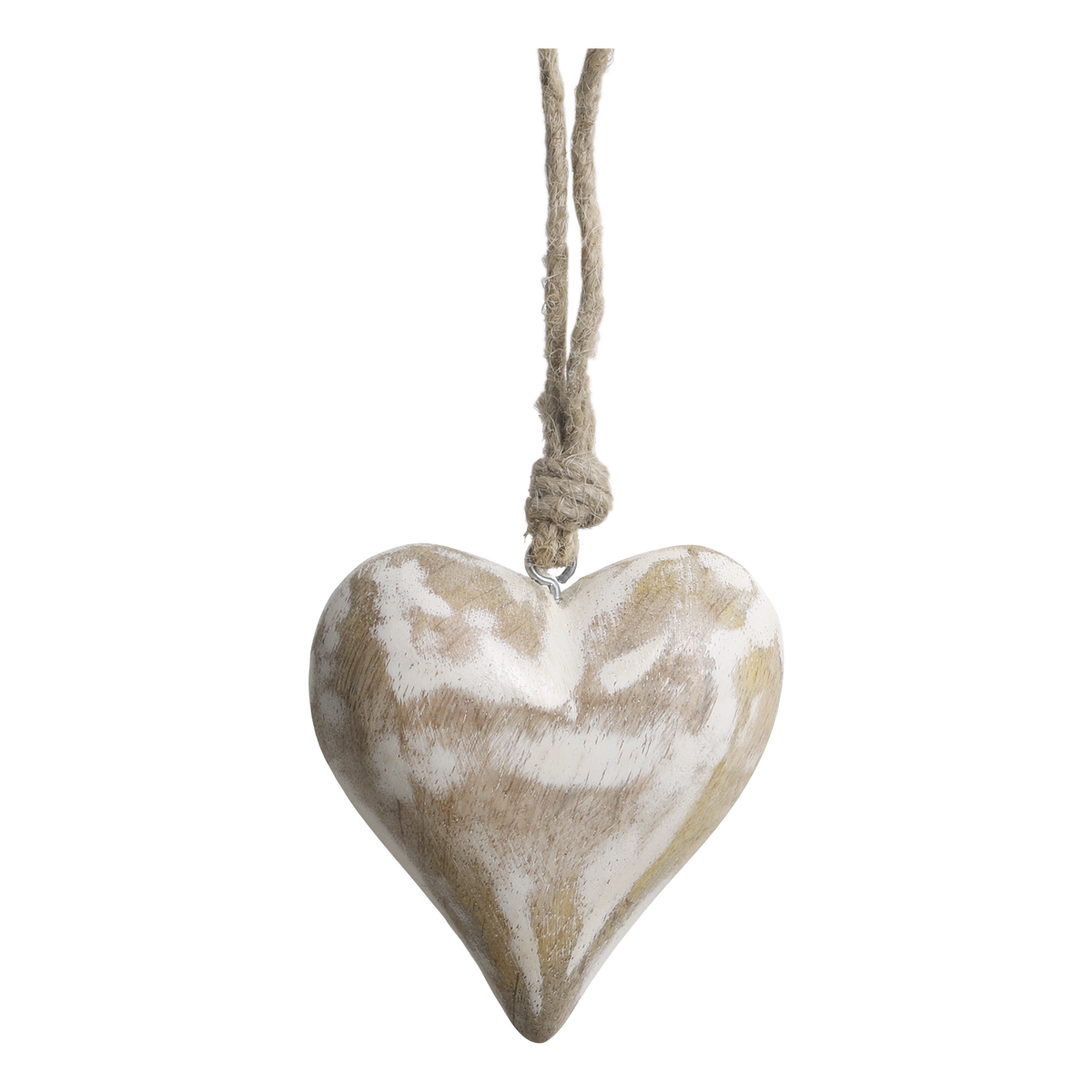 Ornament zum Aufhängen aus Mangoholz, 10 cm hoch
