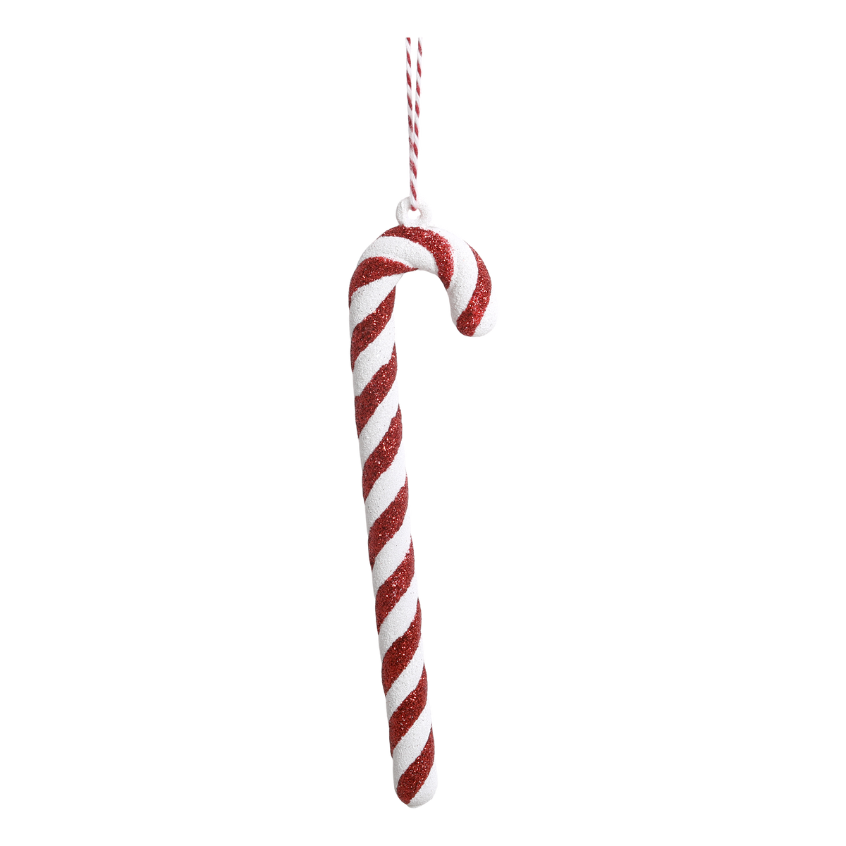 Hängender Weihnachtsstrumpf in Beerrot, 17,5 cm hoch