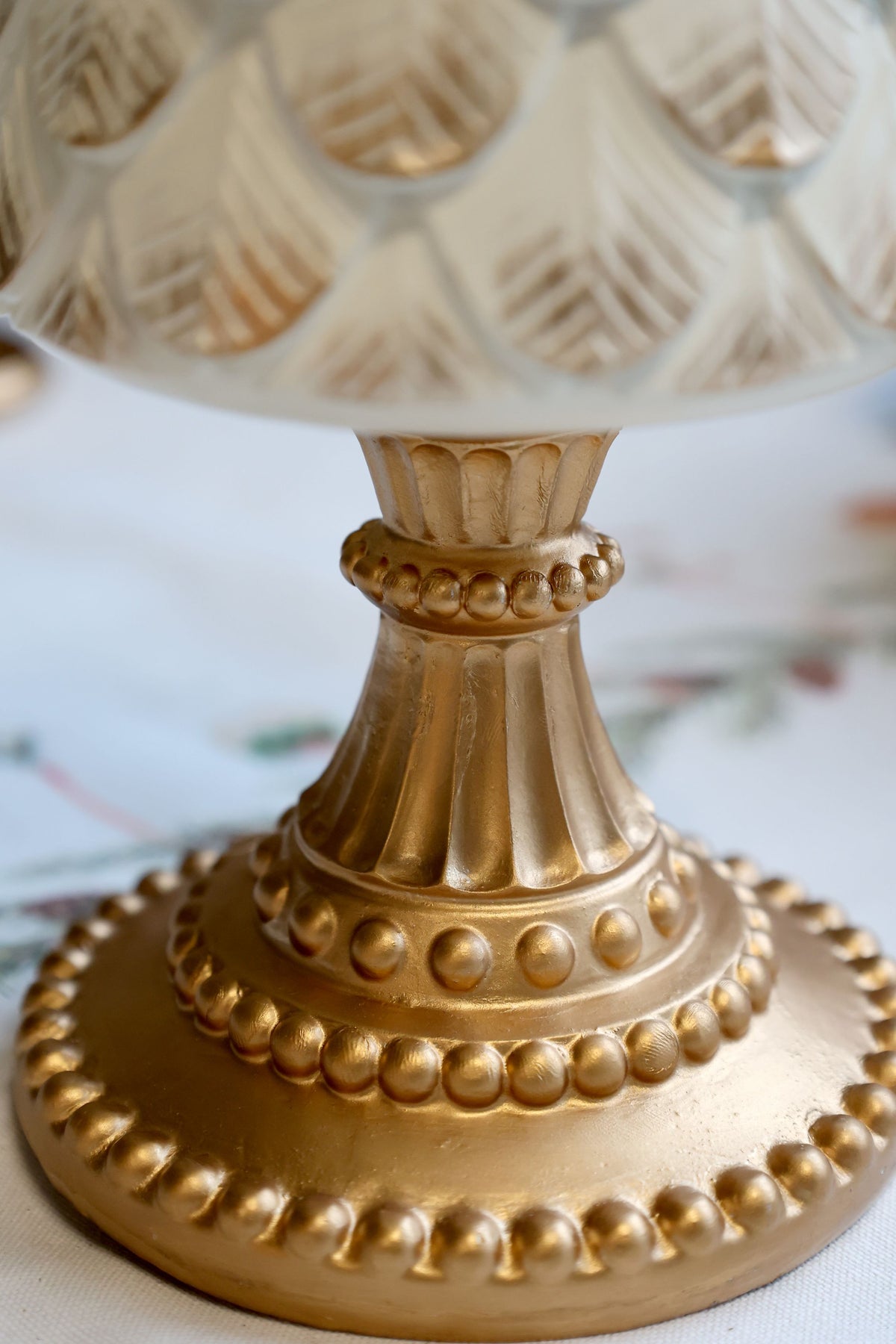 Weihnachtsbaum aus Polyresin, 42 cm hoch, antique creme