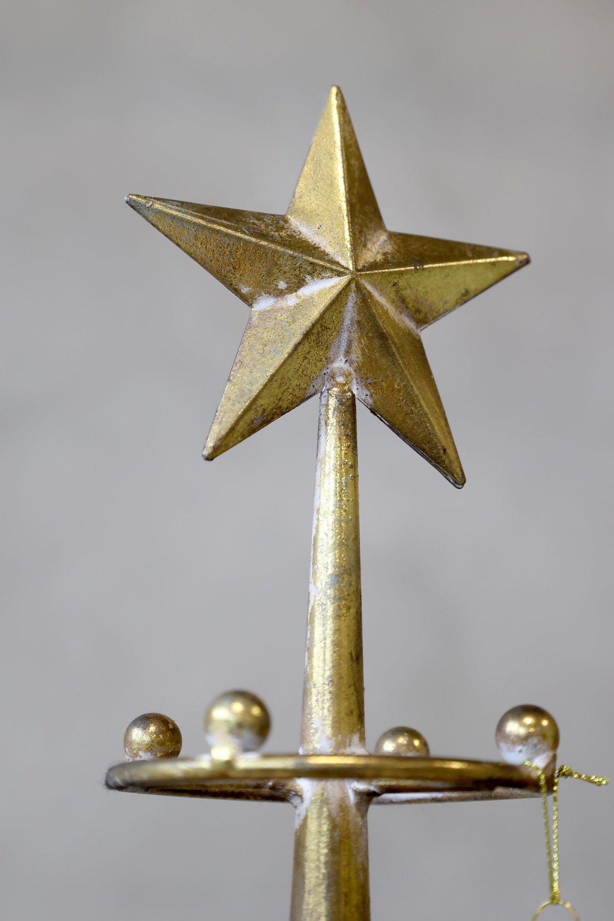 Weihnachtsbaum auf Fuß, Eisen, Antique Messing, 196 cm