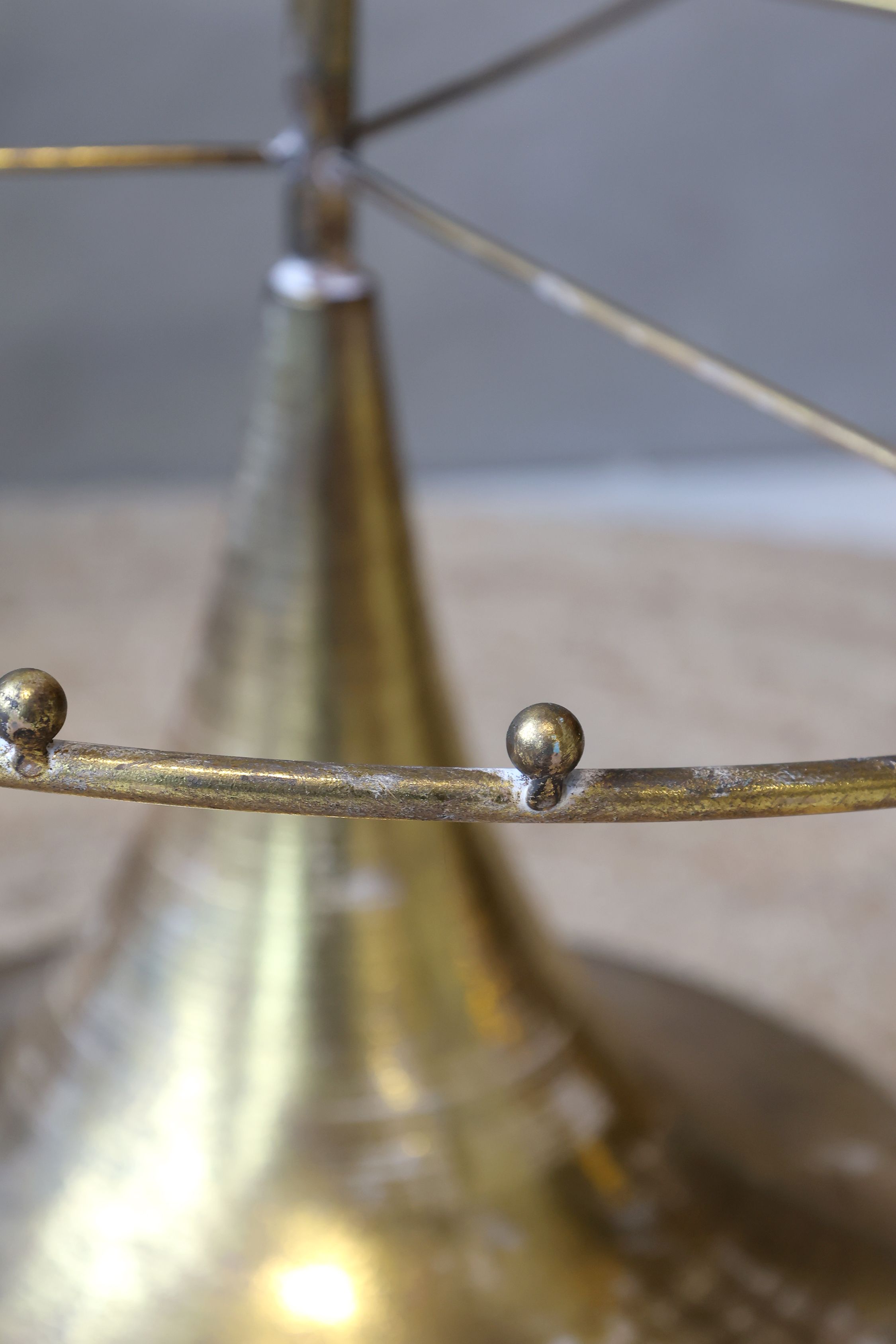 Weihnachtsbaum auf Fuß, Eisen, Antique Messing, 196 cm