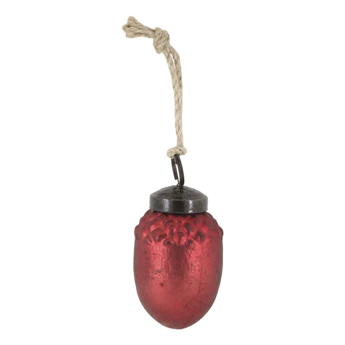 Weihnachtskugeln aus Glas, 6 Stück, antique cherry