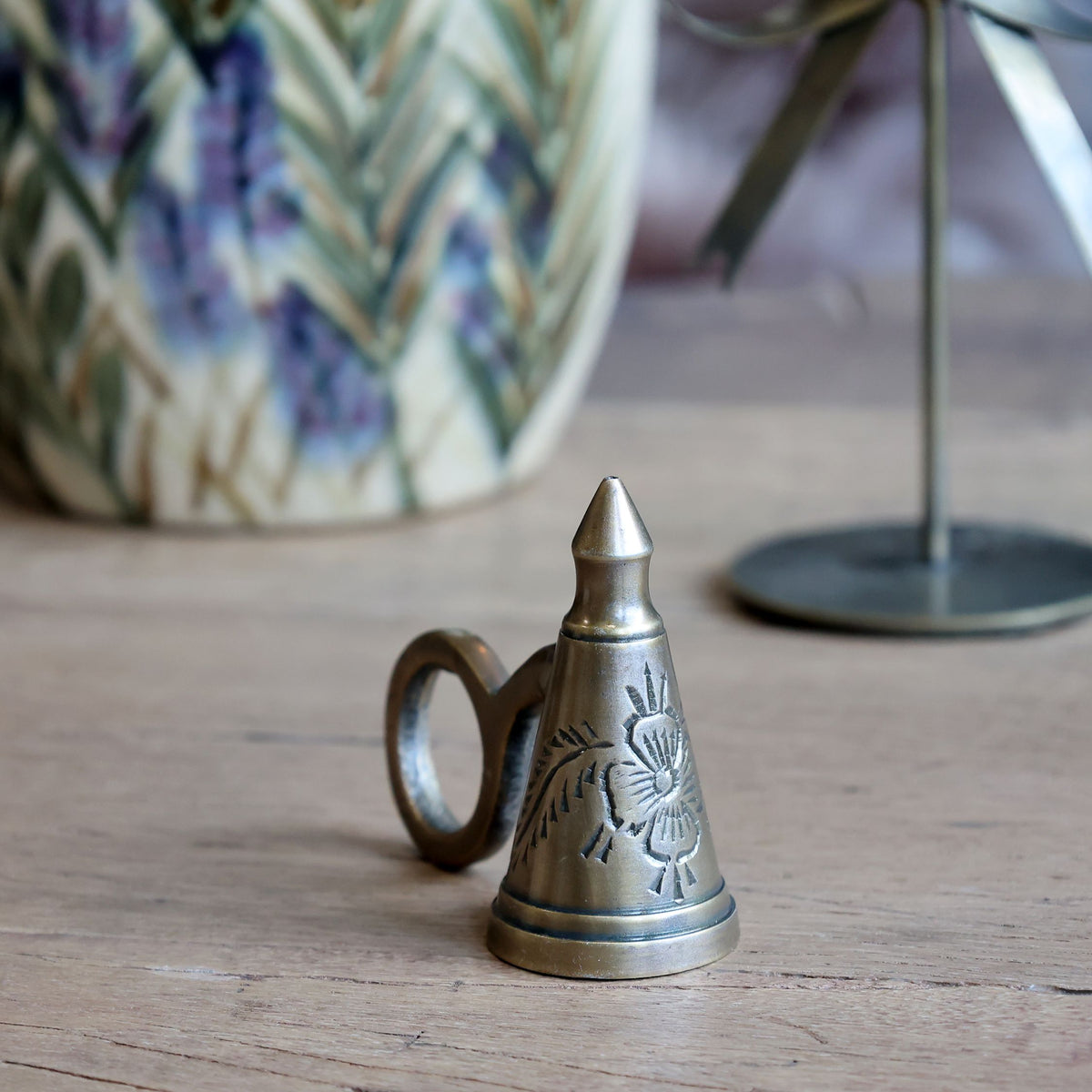 Löschhütchen aus Aluminium für Servietten, Antique Messing