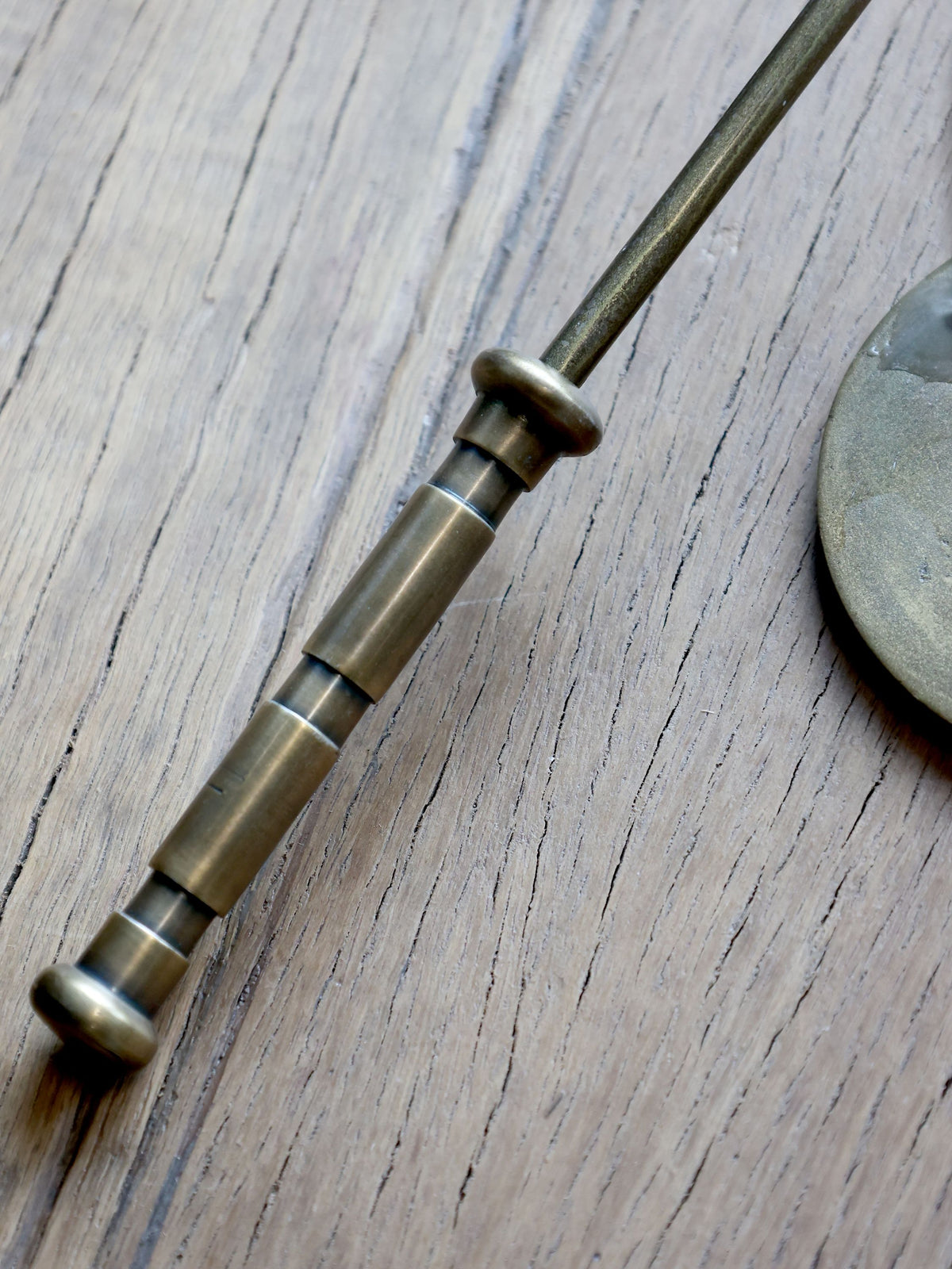 Servietten-Löschhütchen aus Aluminium, Antik-Messing, 22 cm