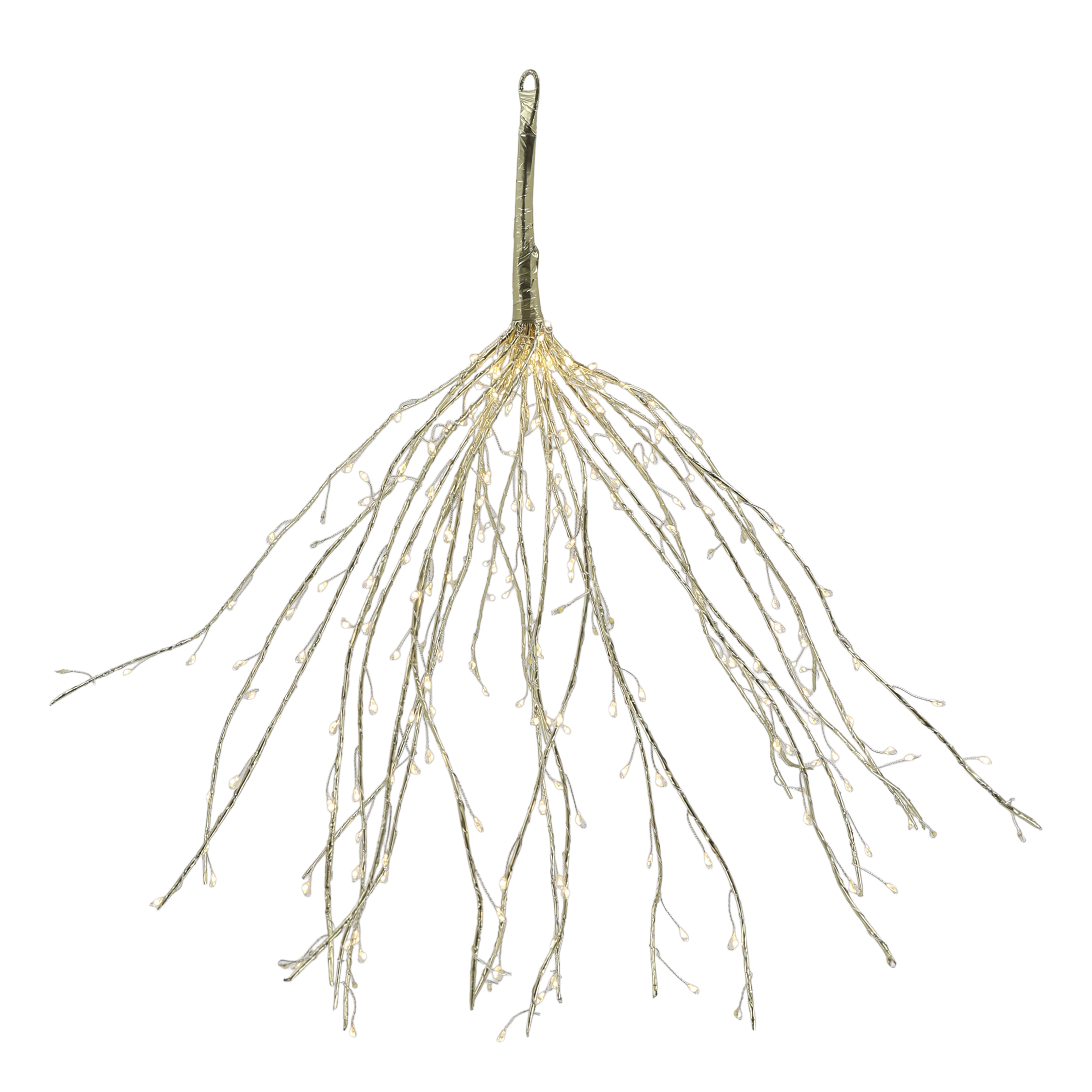 LED-Lichterkette mit 24 Mistelzweigen, silber, 5 m Kabel