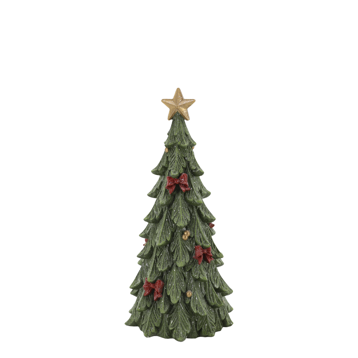 Weihnachtsbaum mit Schleifen – grün, 32 cm hoch