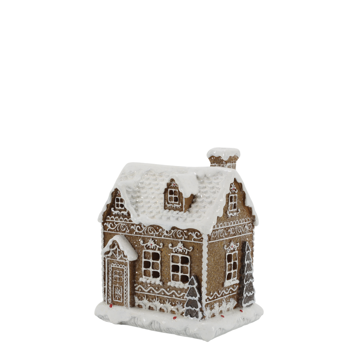 Noël Lebkuchenhaus mit LED-Beleuchtung, 17 cm hoch