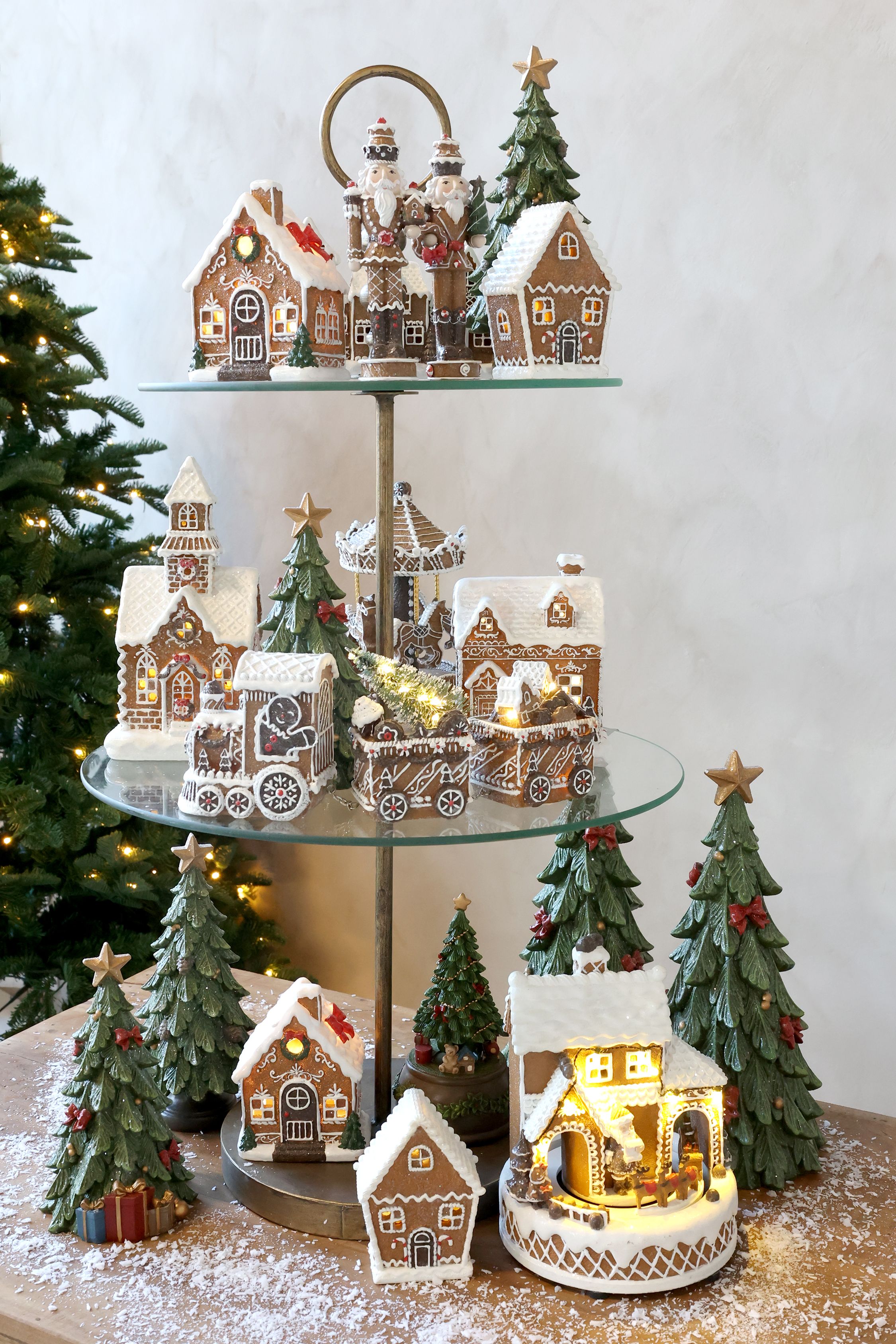 Noël Lebkuchenhaus mit LED-Beleuchtung, 17 cm hoch
