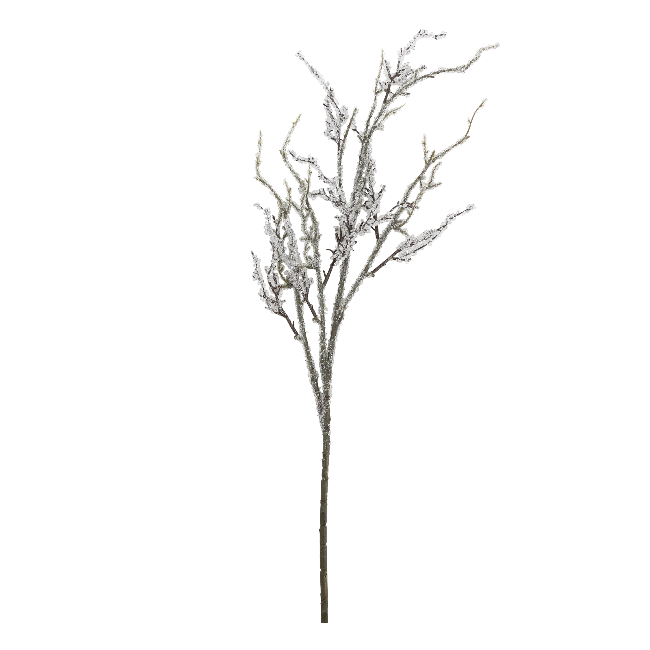 Zweig mit Frosting, 92 cm hoch, natur