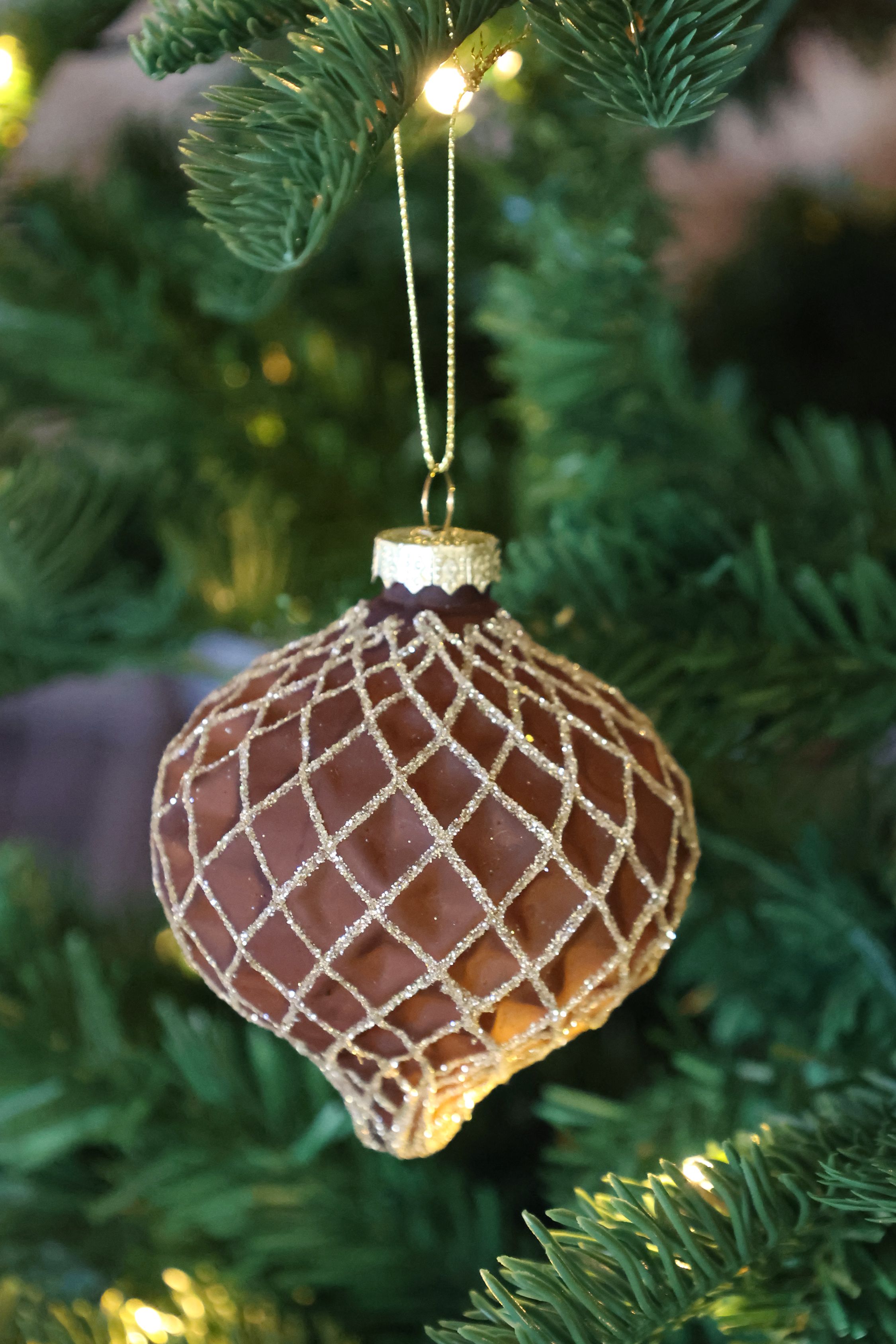 Weihnachtskugeln Set aus Glas, Eisen und Polyester