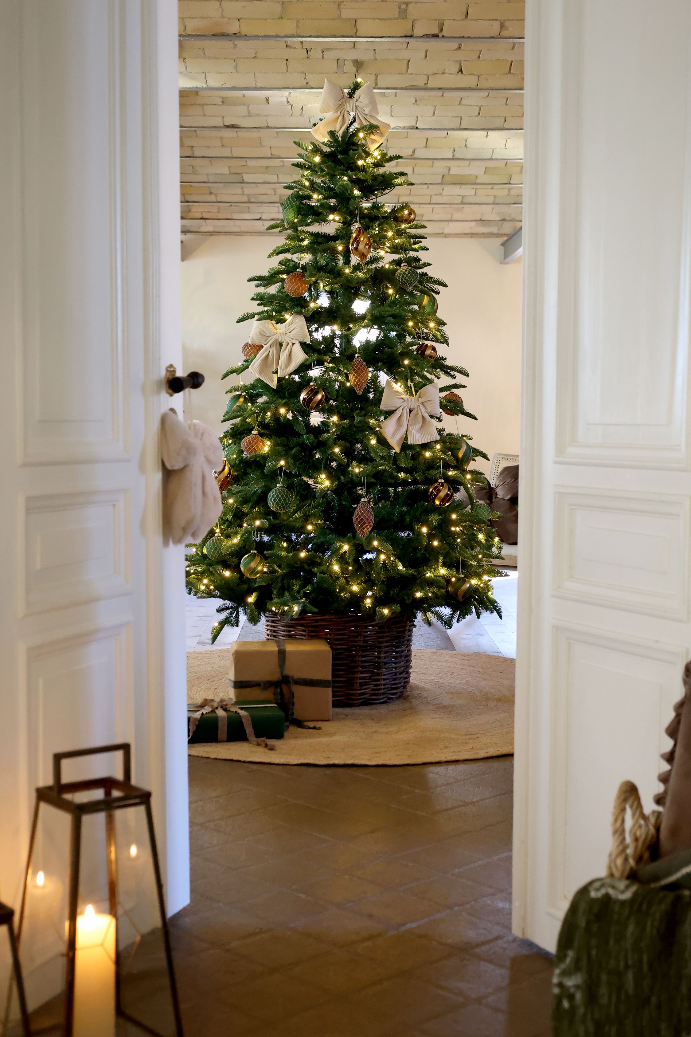 Weihnachtskugeln Set aus Glas, Eisen und Polyester, 3 Stück