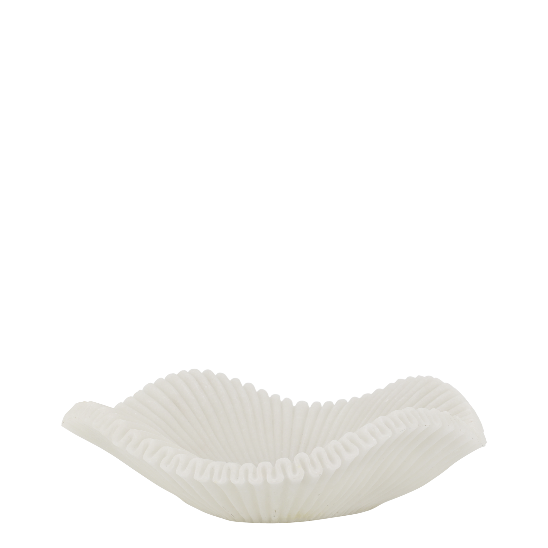 Tablett mit gewelltem Rand, creme, 30 cm Durchmesser