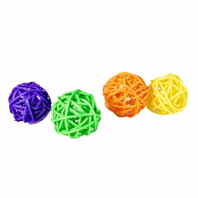 Duvoplus Cat Toy Weidenbälle 3cm - 4 Stück
