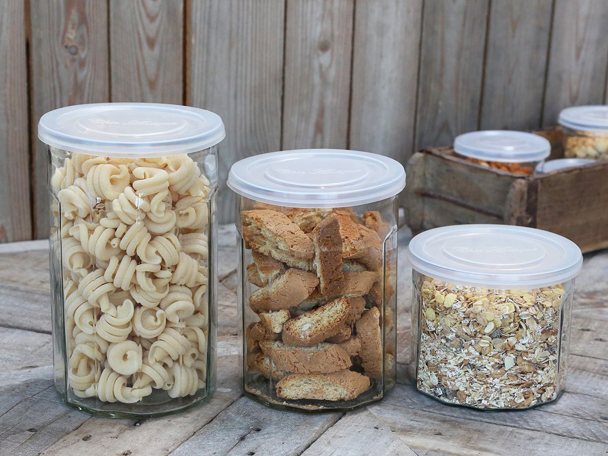 Aufbewahrungsbox mit Deckel für Küche, Glas 1300 ml