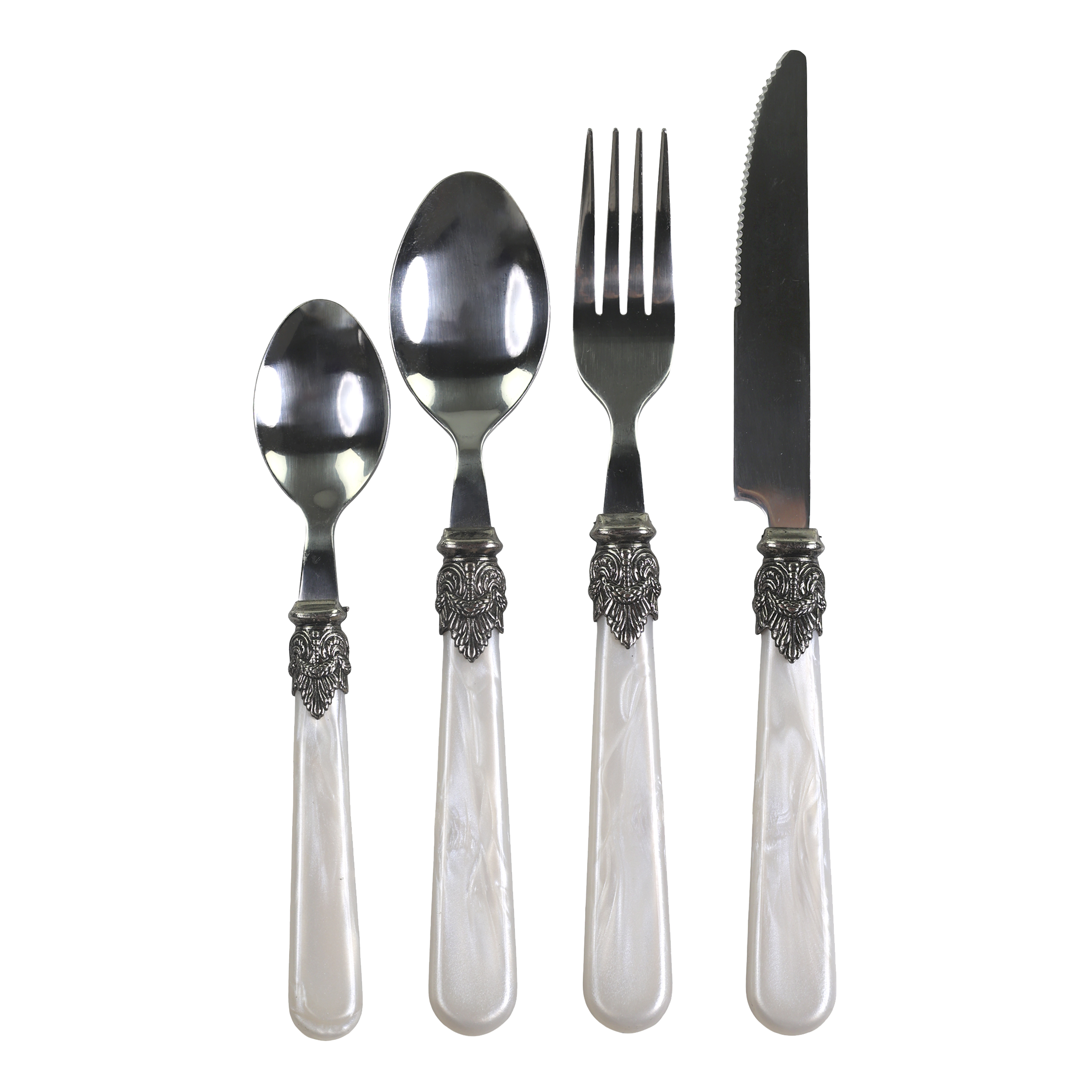 Linas Besteck mit Deko, 4-teilig, Länge 23 cm