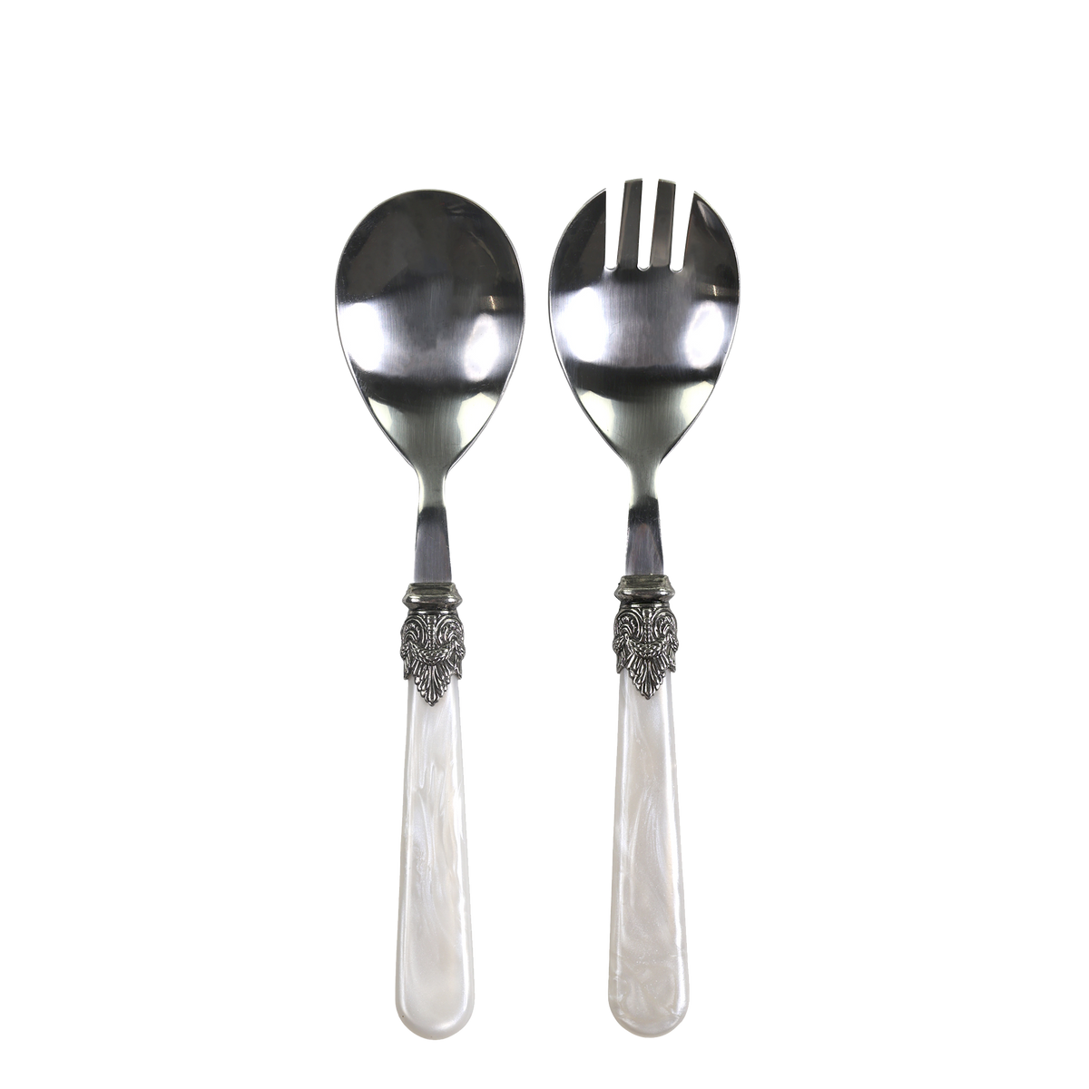 Linas Salatbesteck Set, 21 cm, Perlmutt-Optik