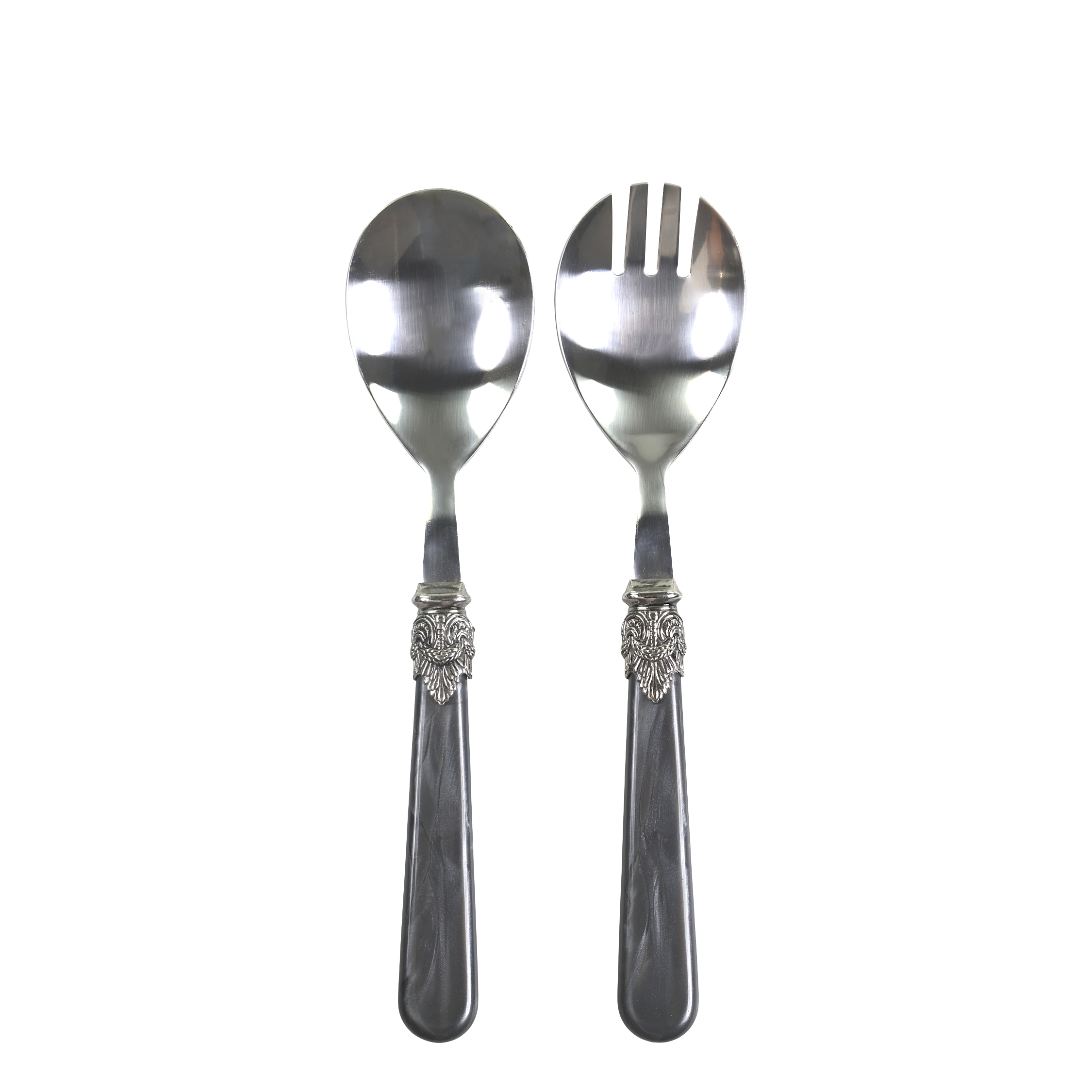 Linas Salad Servers set of 2 L21 cm antique coal