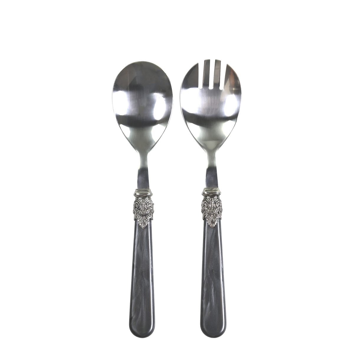 Linas Salatbesteck-Set, 2-teilig, 21 cm, Anthrazit