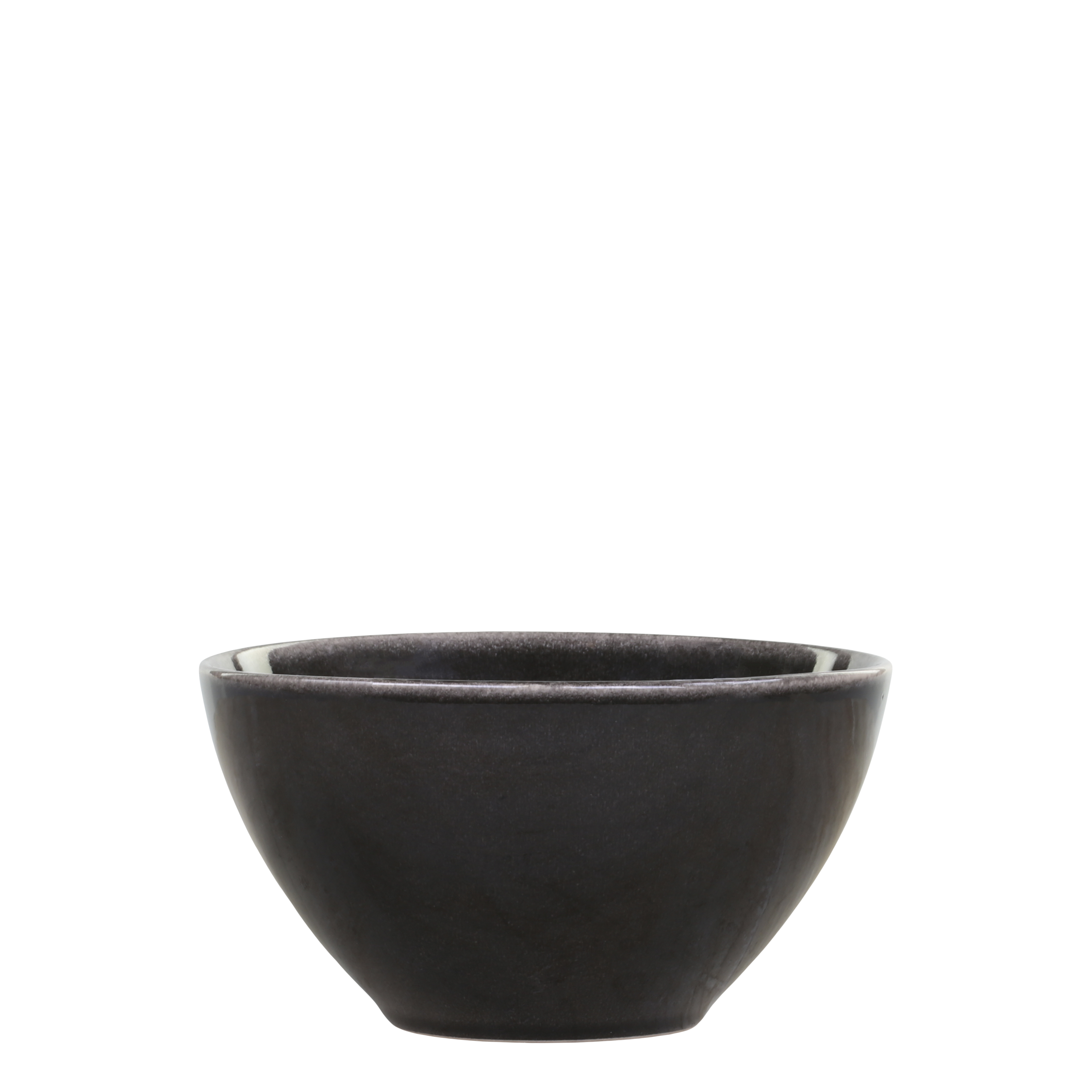 Deko-Schale Calais aus Steingut, schwarz, 14,5 cm