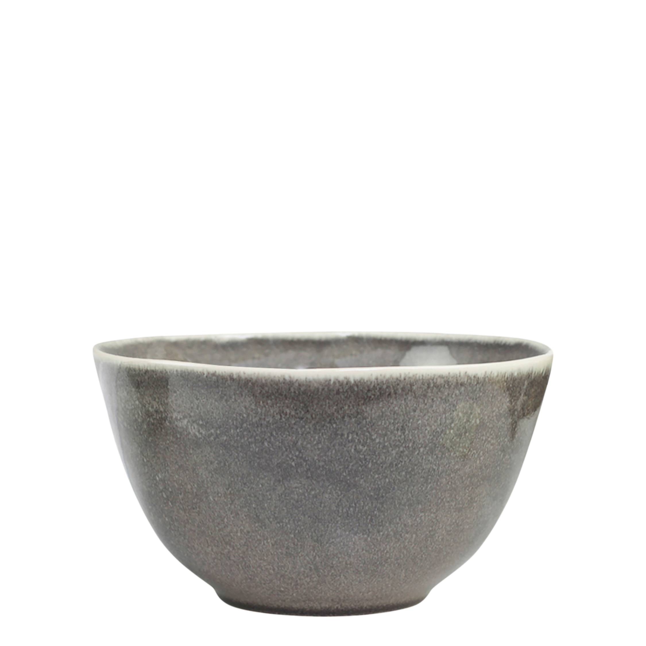 Calais Schale aus Steingut in Kohle, 20 cm Durchmesser