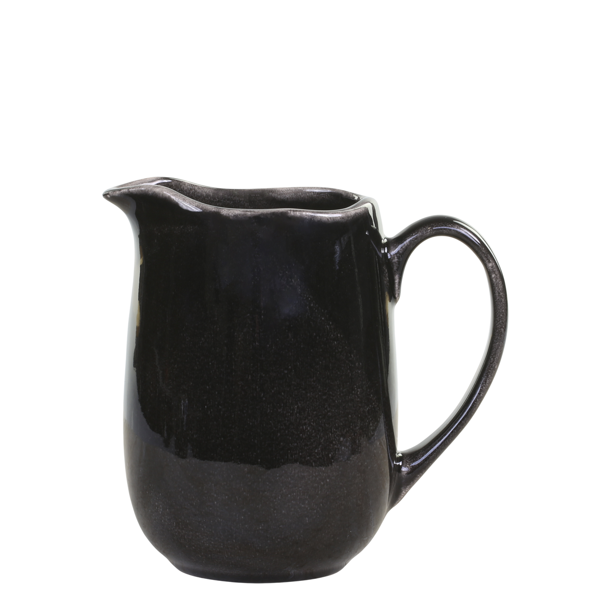 Calais Kanne aus Steingut, schwarz, 1000 ml