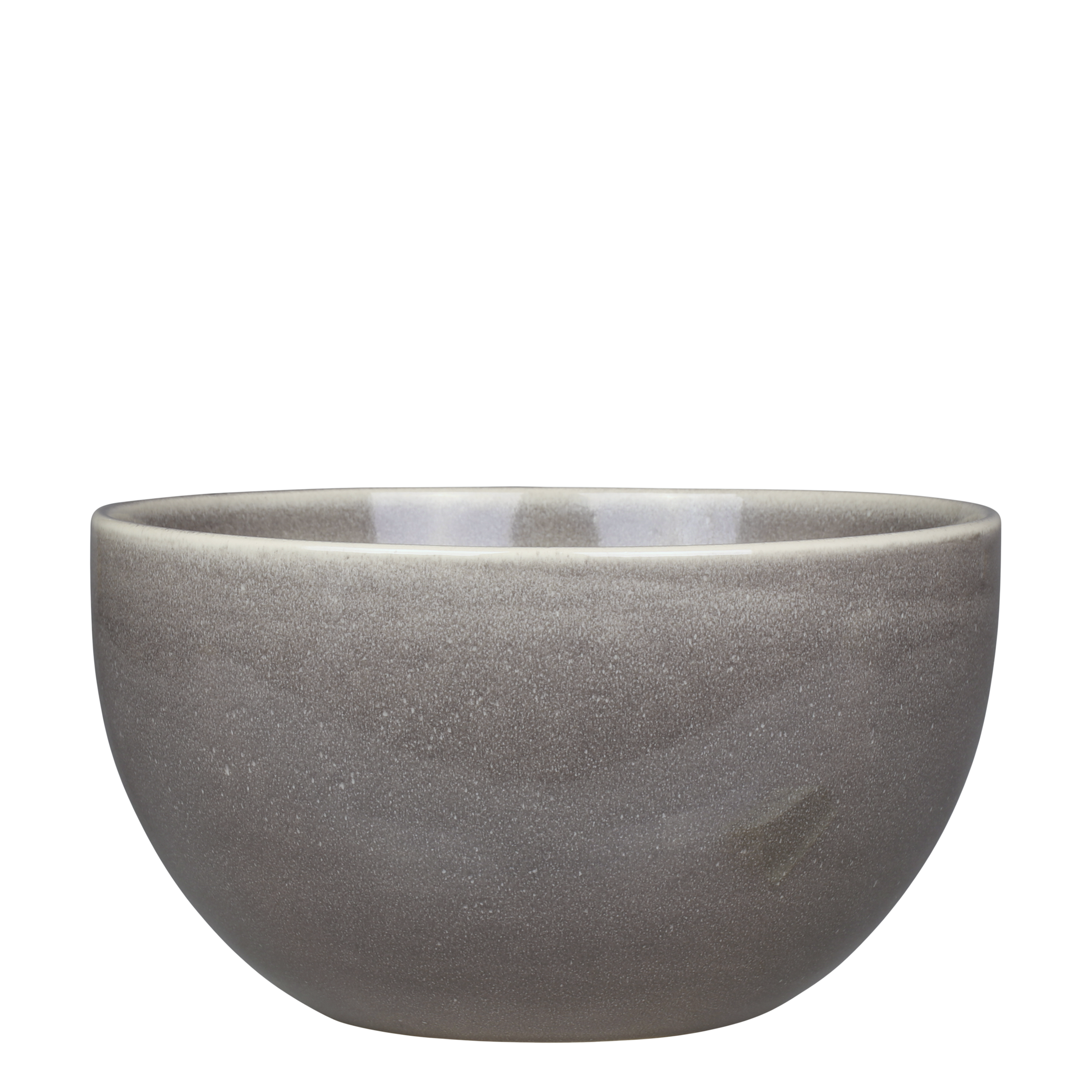 Calais Salatschüssel aus Steingut, 25 cm Durchmesser, Kohle