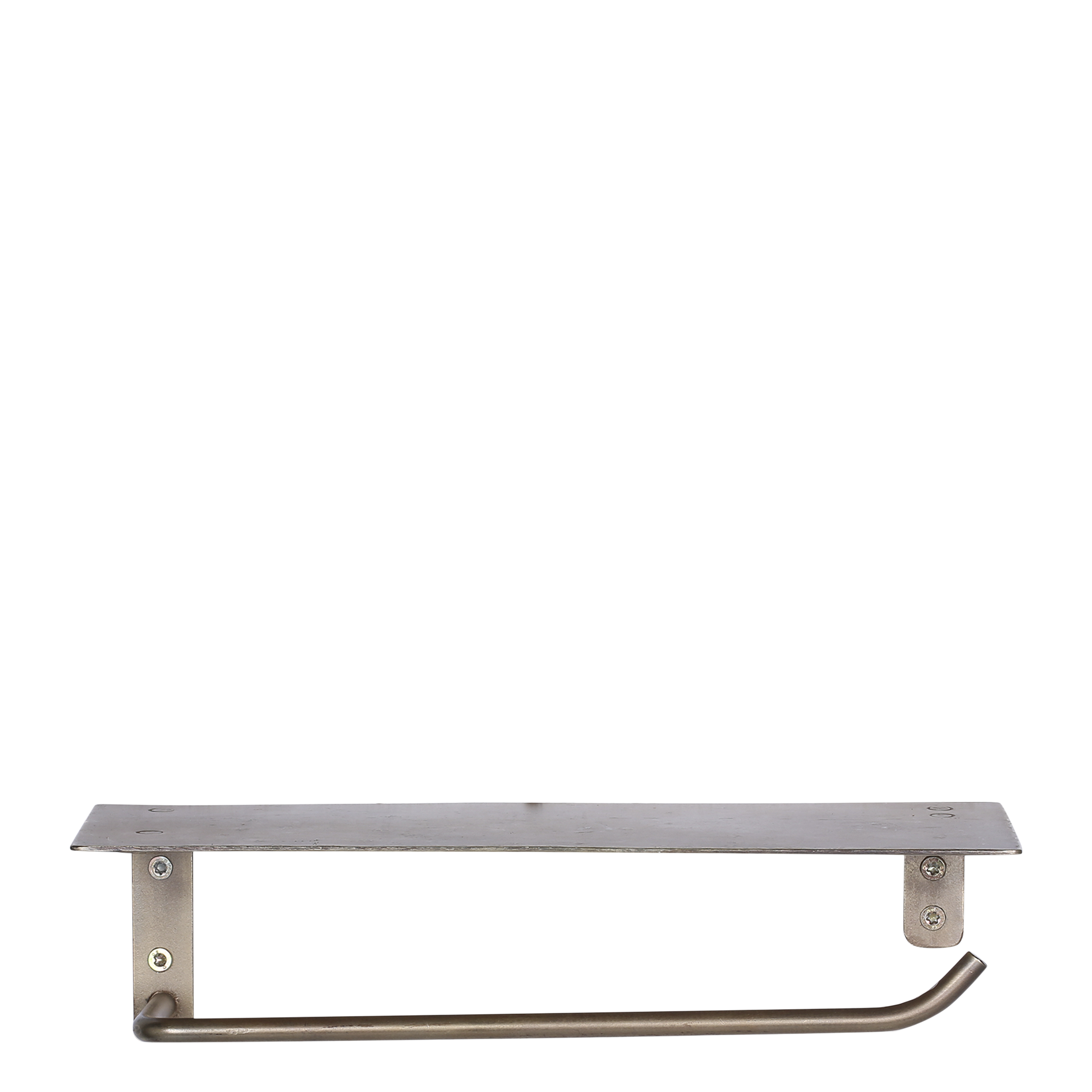 Küchenrollenhalter aus Eisen in Messing – 28,5 cm lang
