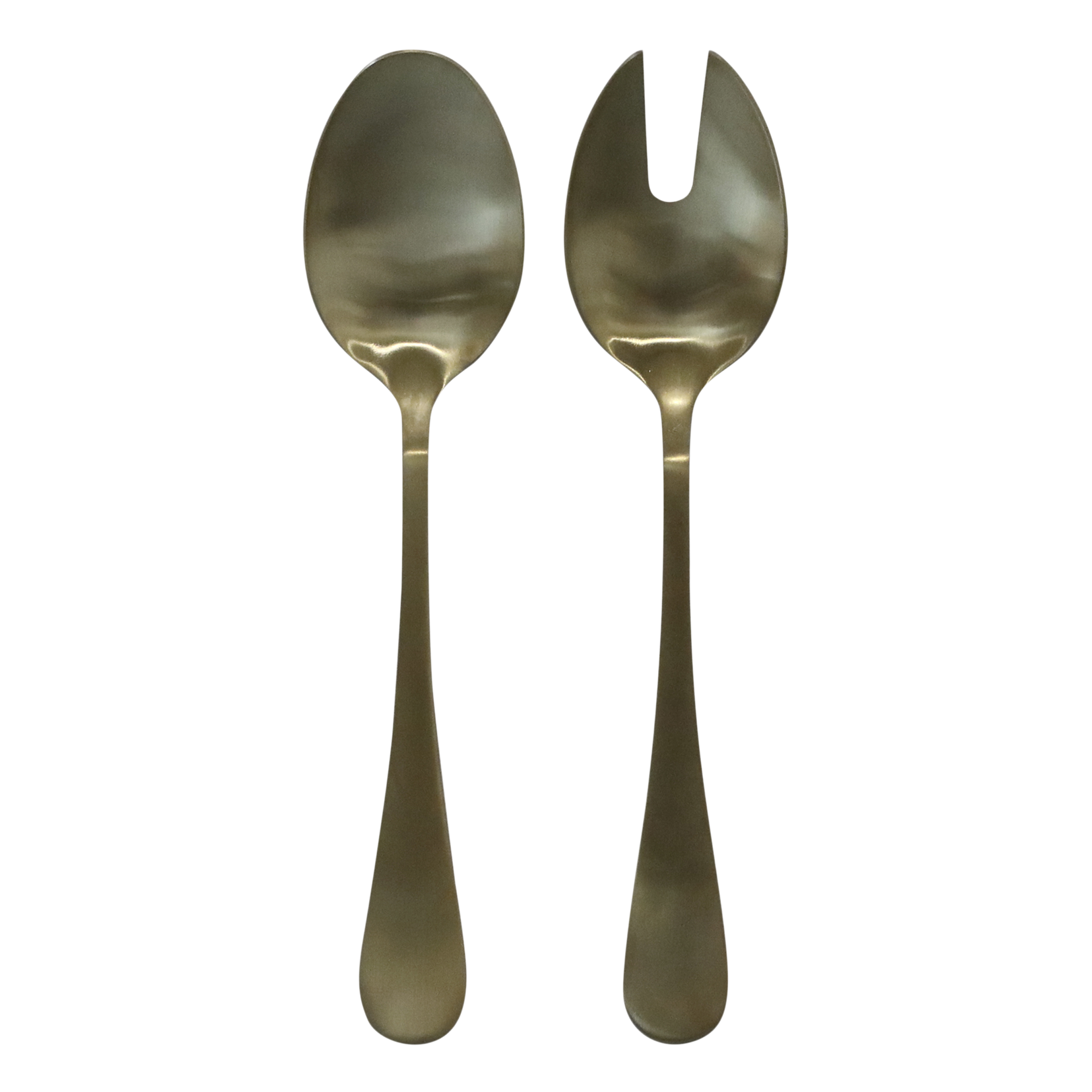 Nordique Salatbesteck Set, 2-teilig, gold, 24 cm