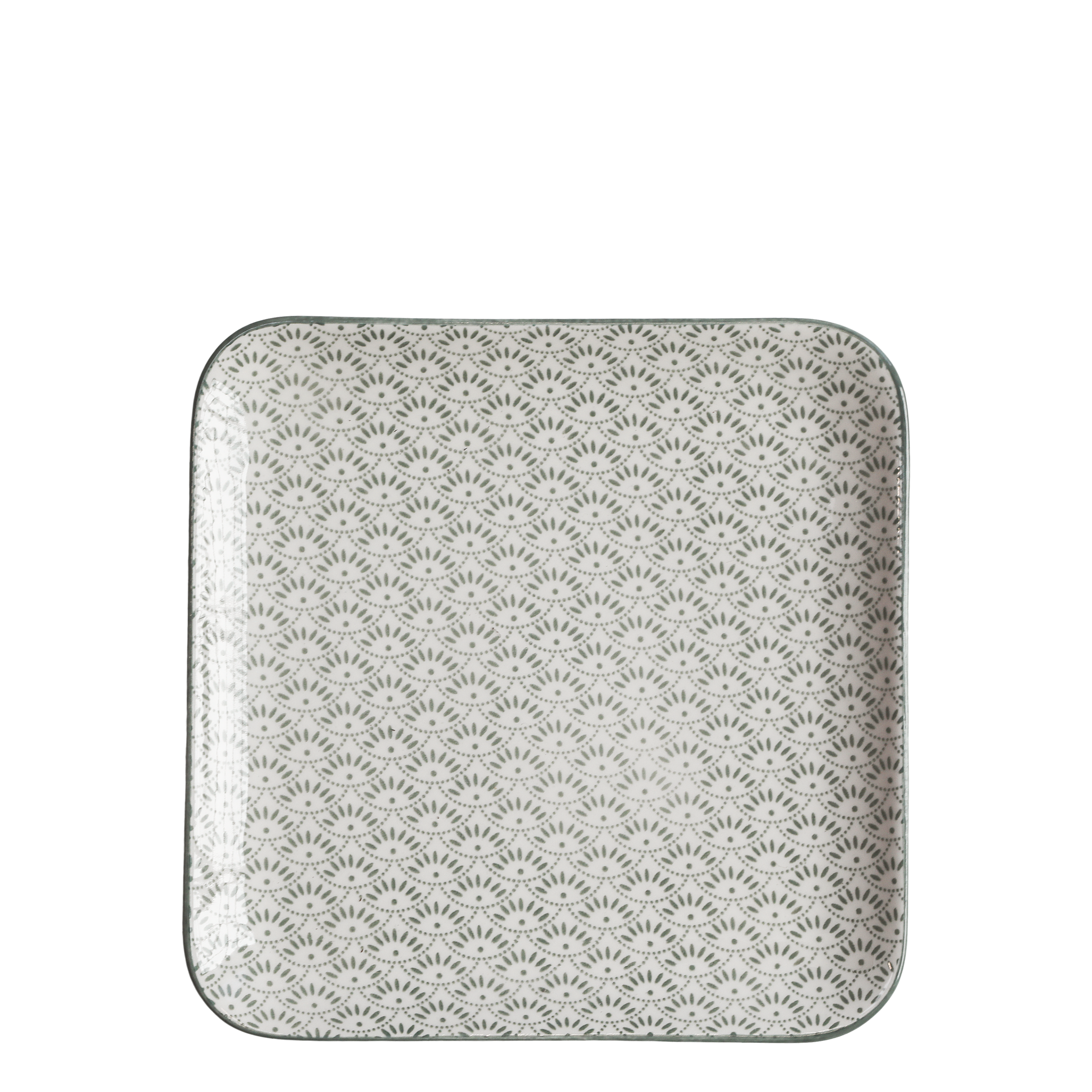 Dekoration Teller Arés mit Muster, 20 cm, Porzellan