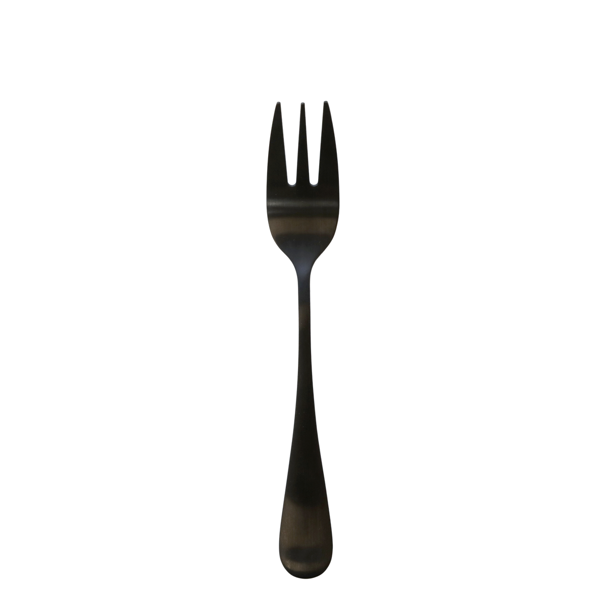 Nordique Kuchengabel aus Edelstahl, 14 cm, schwarz – Besteck