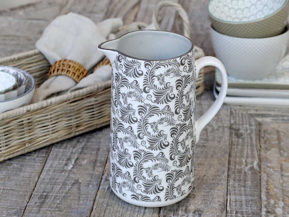 Arés Kanne mit Muster, 1100 ml, Mokka
