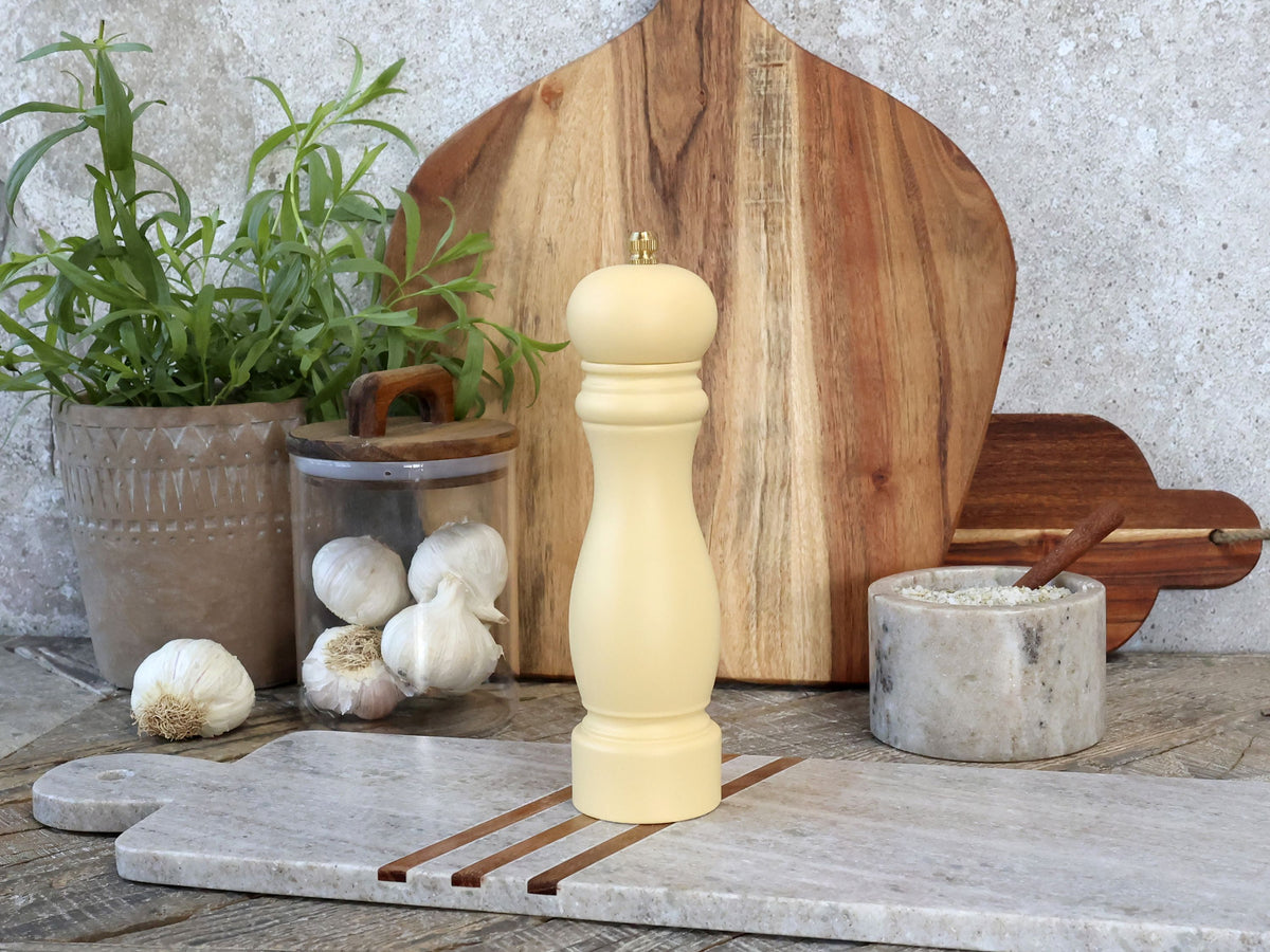 Salz- und Pfeffermühle aus Gummibaum, honig, 20 cm