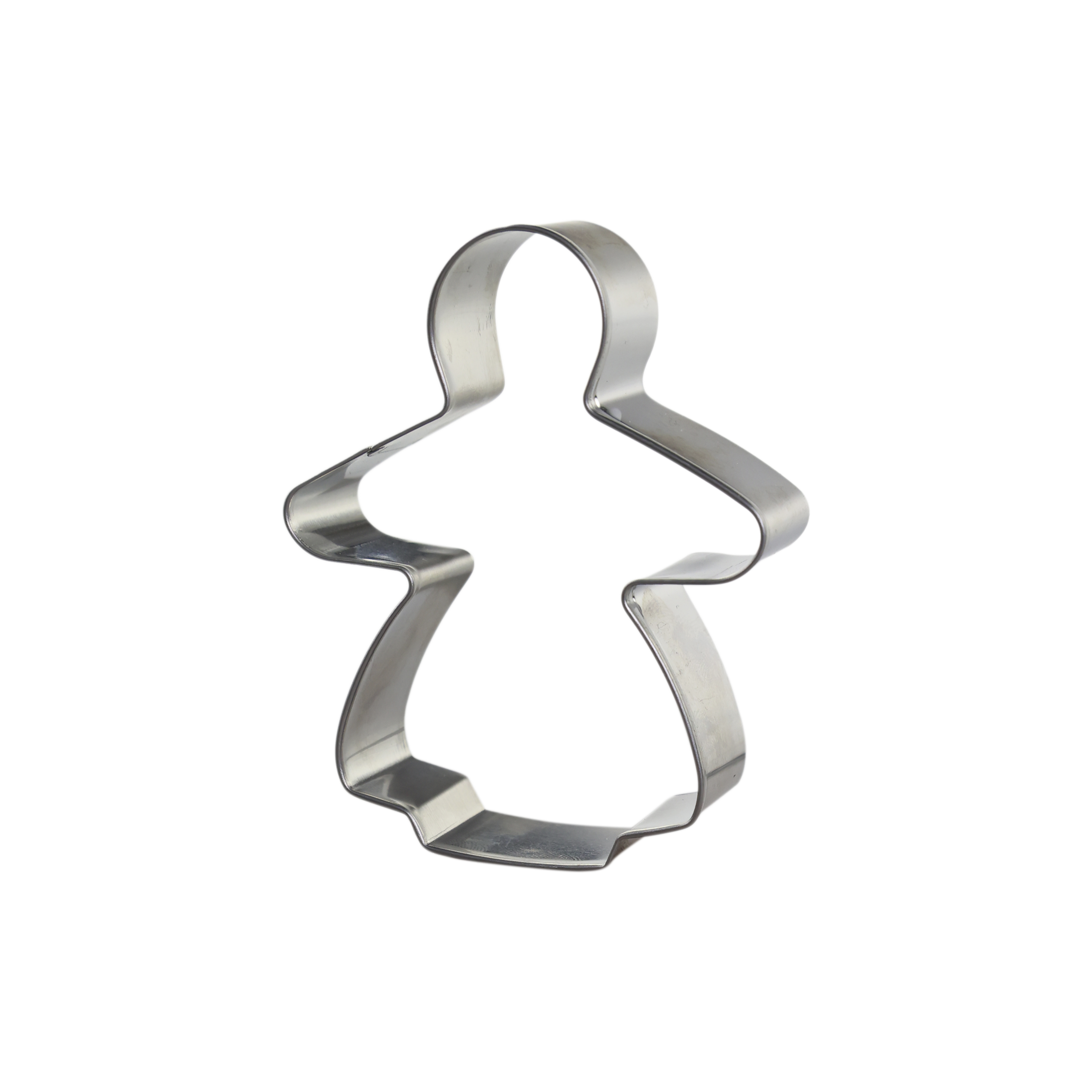 Cookie Cutter gingerbread girl H2.5/L8/W6 cm silver