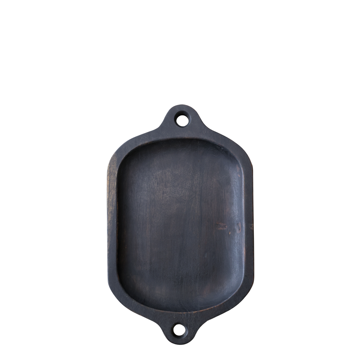 Tablett aus Akazienholz in Kohle – 31 cm lang