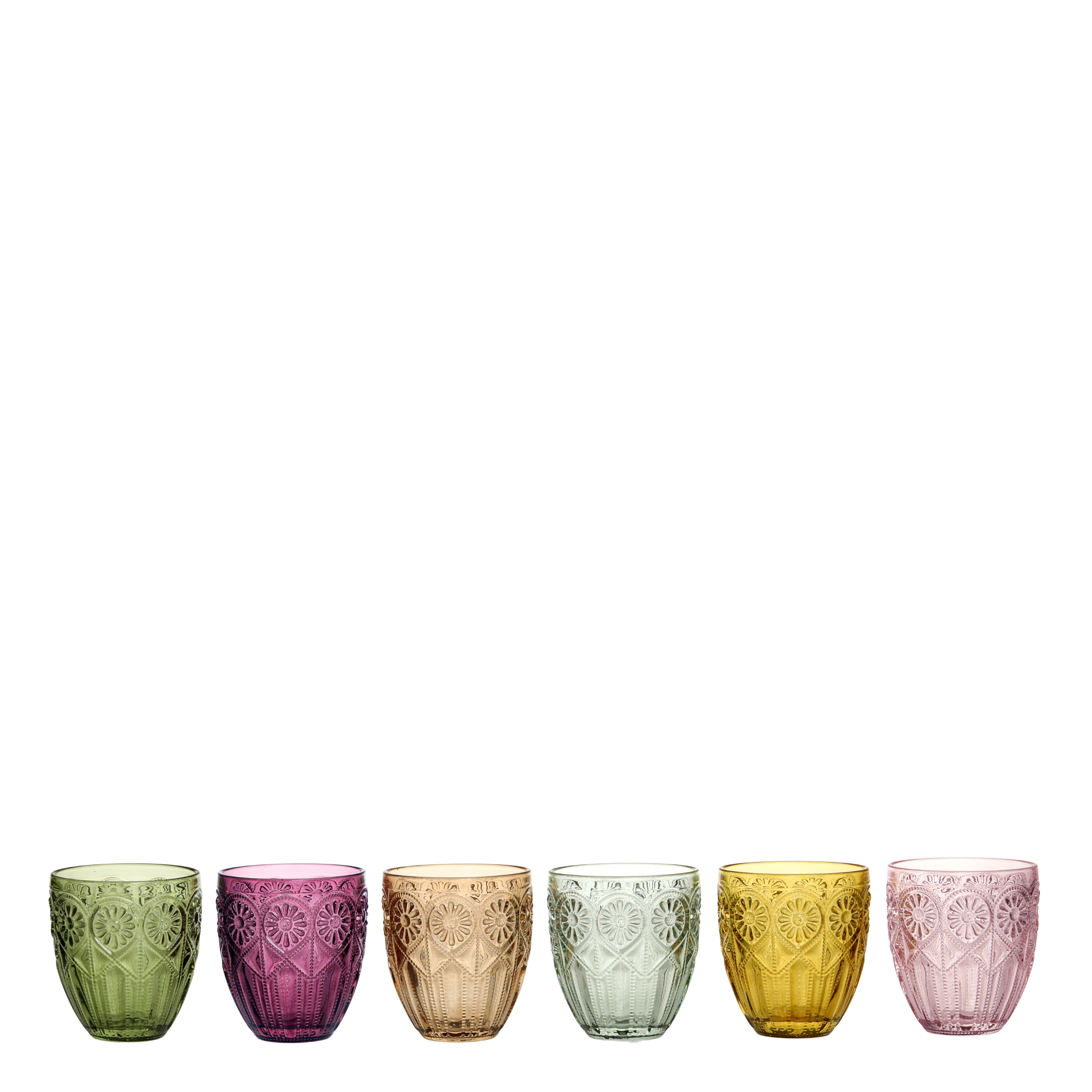 Saint-Émilion Glas Windlicht mit Muster, 10 cm hoch