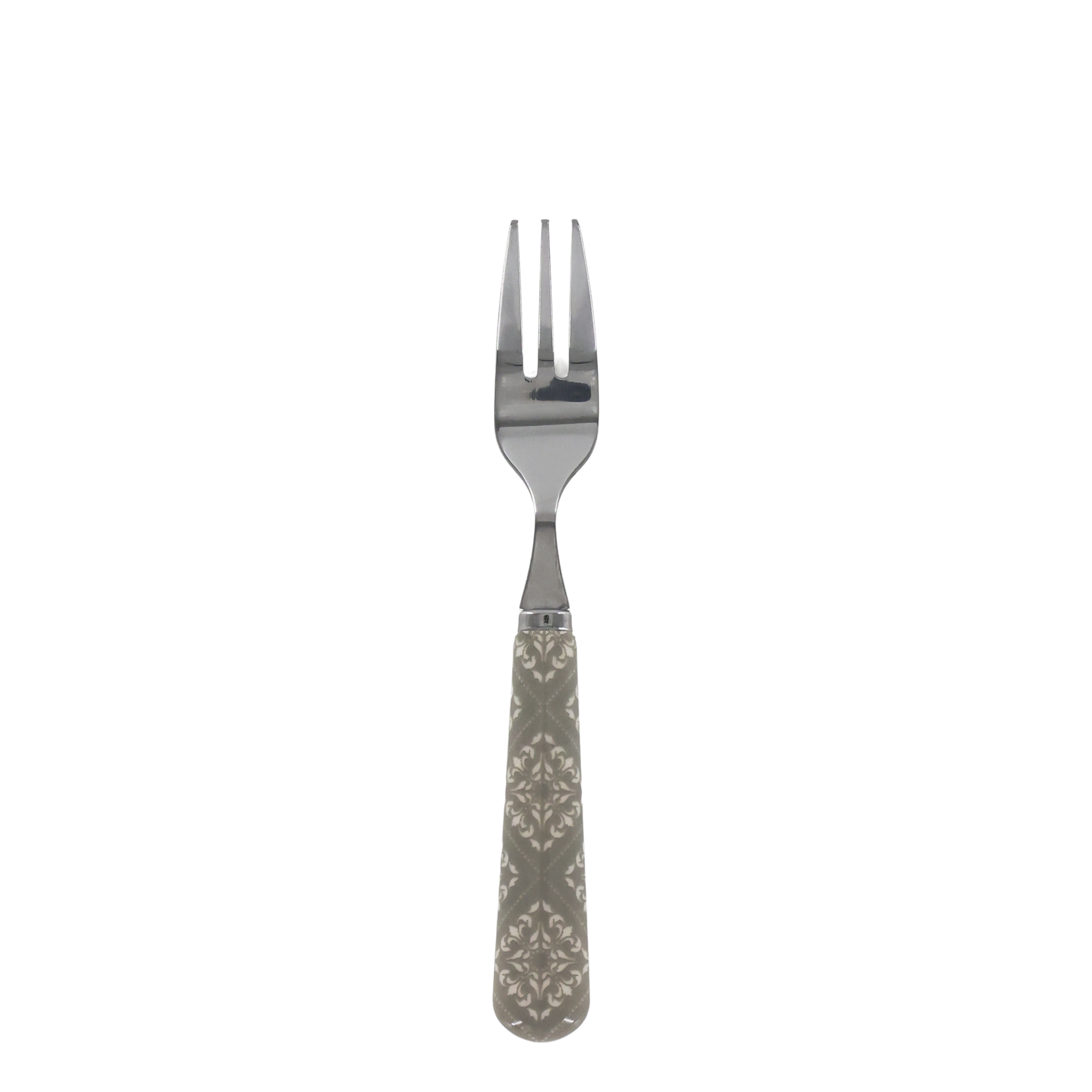 Besteck: Linas Kuchengabel mit Muster, 15,5 cm, grau