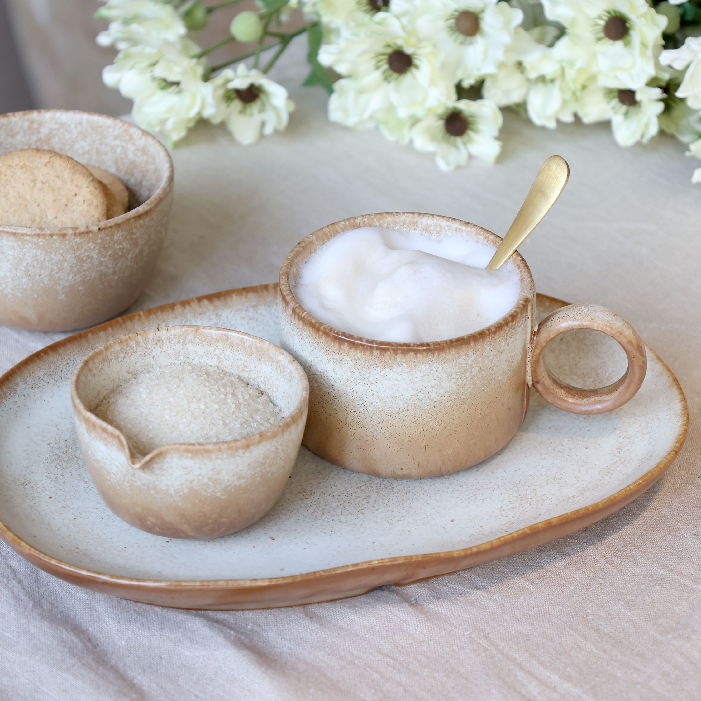 Valence Tasse aus Porzellan, 305 ml, latte