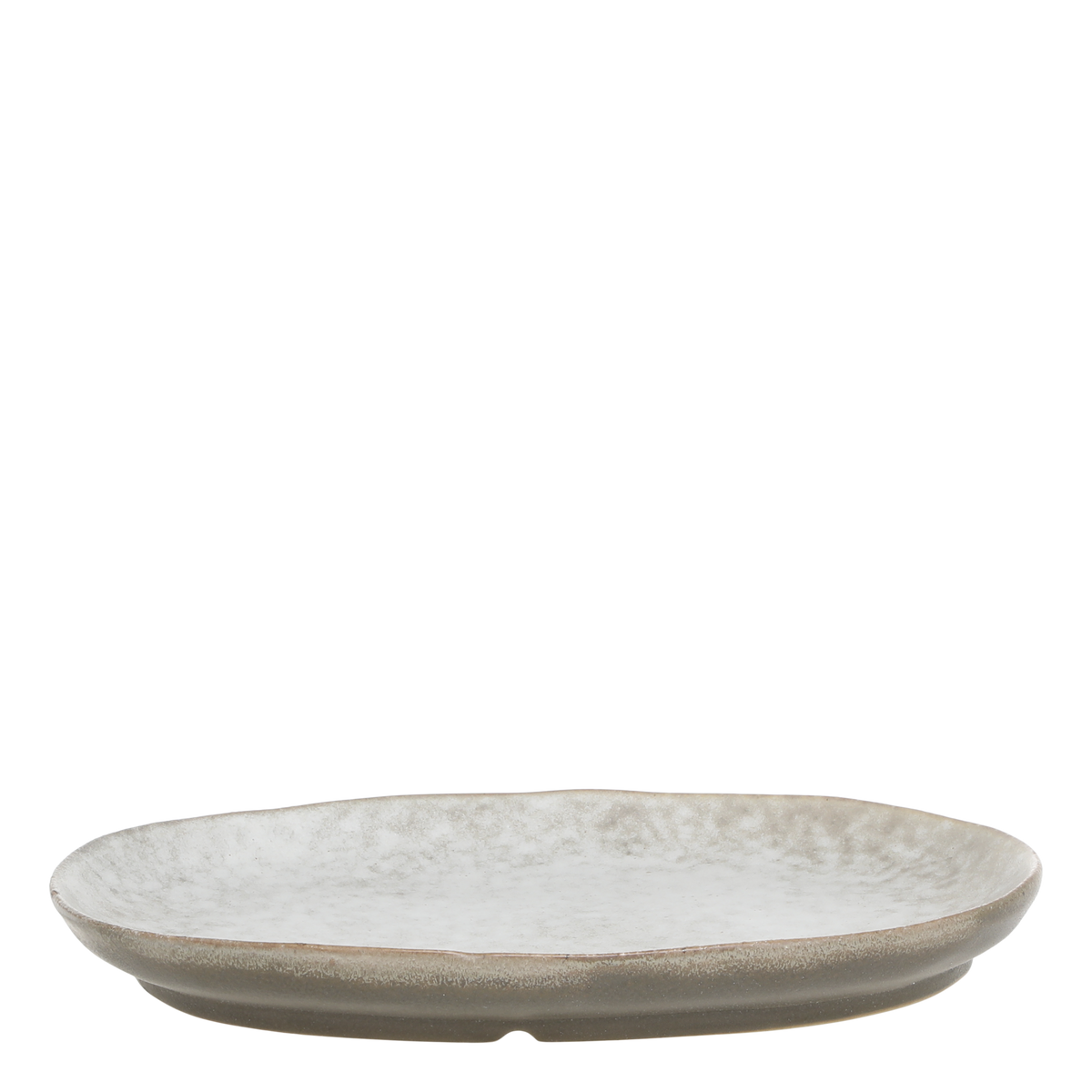 Deko-Tablett Valence aus Porzellan in Walnuss-Optik, 27 cm
