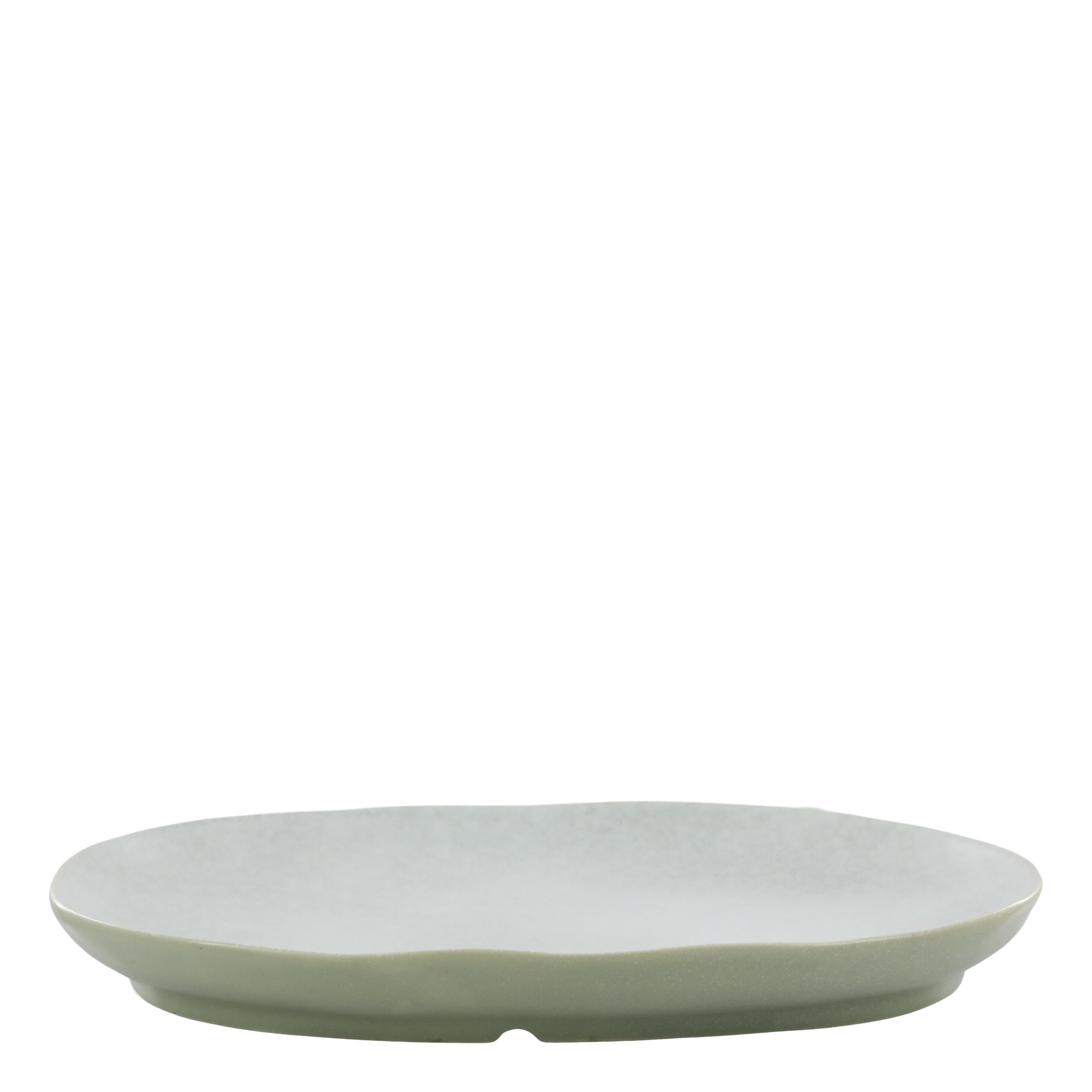 Valence Tablett aus Porzellan, 27 cm lang, weiß
