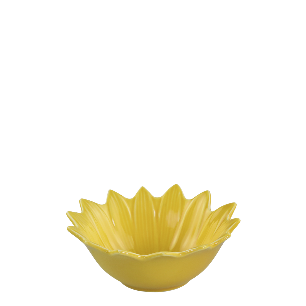 Schüssel Blume aus Porzellan, 15 cm, melon