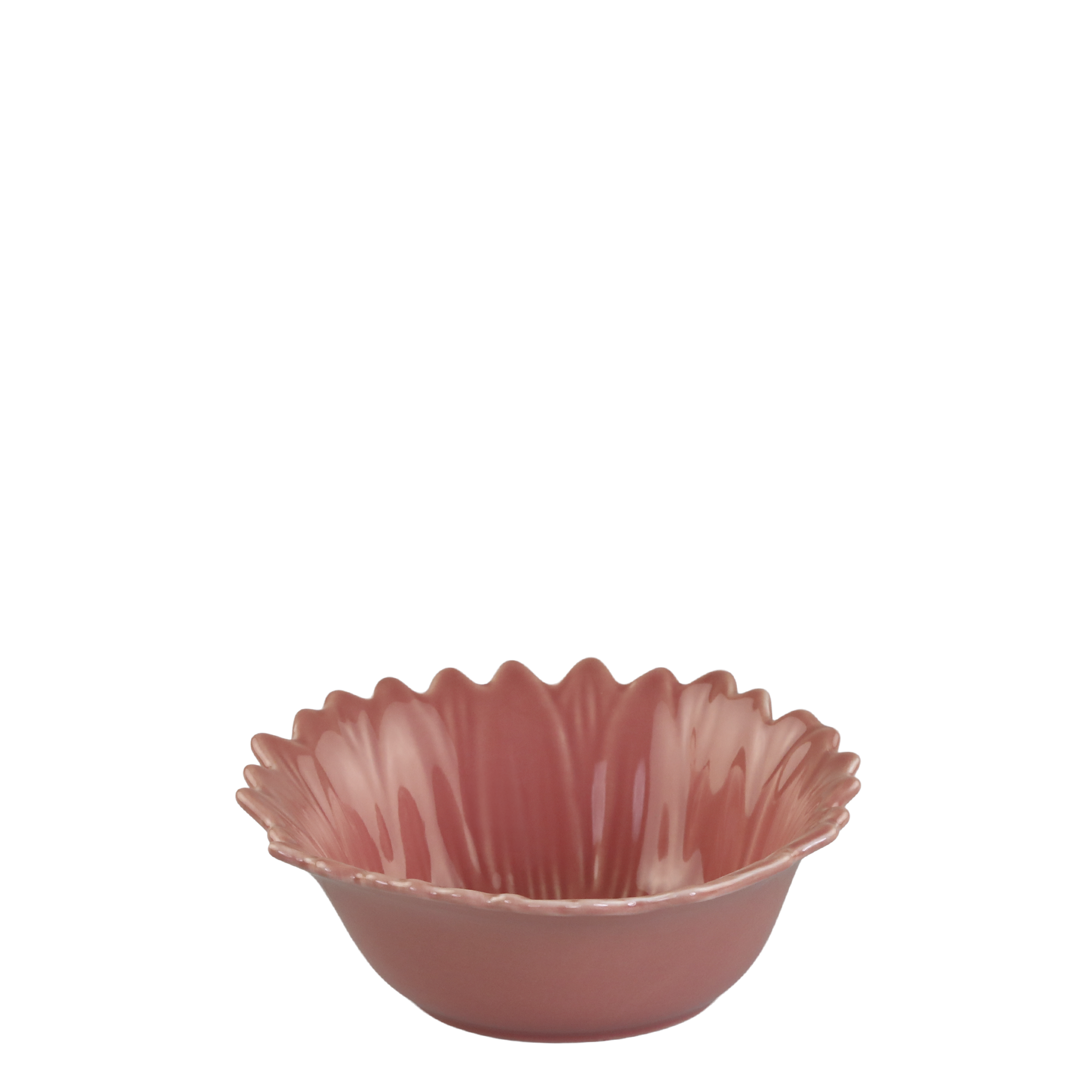 Schüssel Blume aus Porzellan, 15 cm, rosa