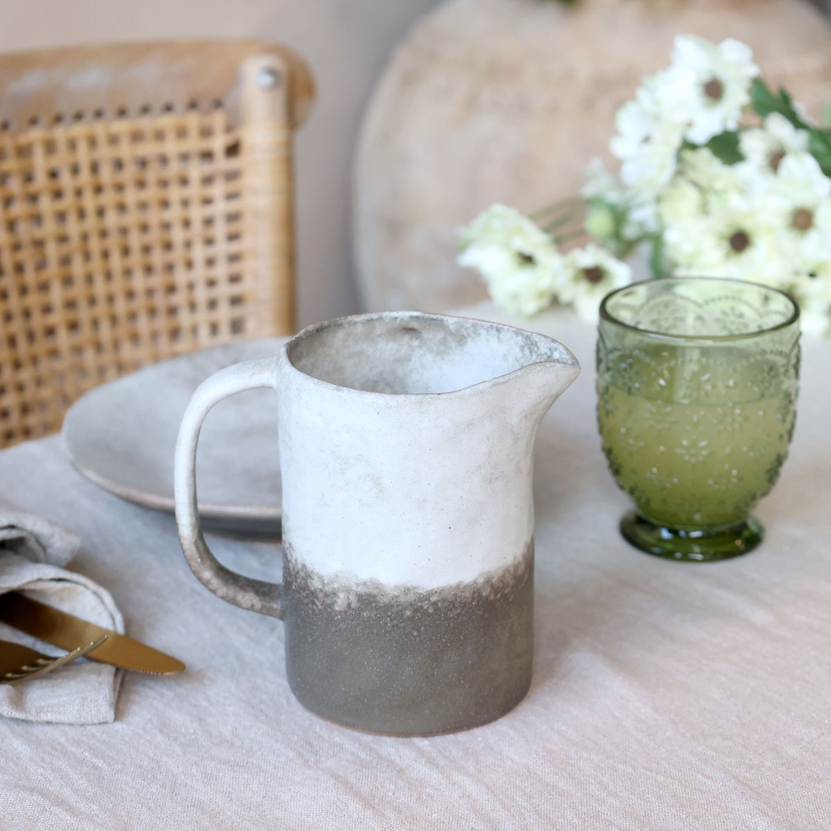 Valence Kanne aus Porzellan, 500 ml, Walnuss