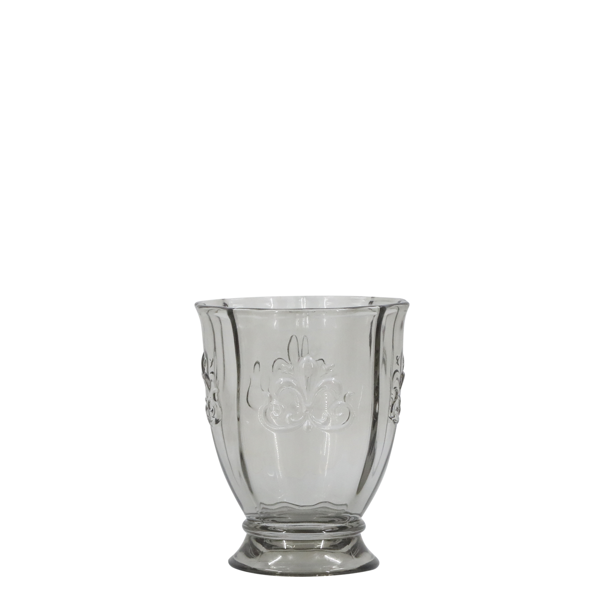 Saint-Émilion Glas Windlicht 10,5 cm hoch, grau