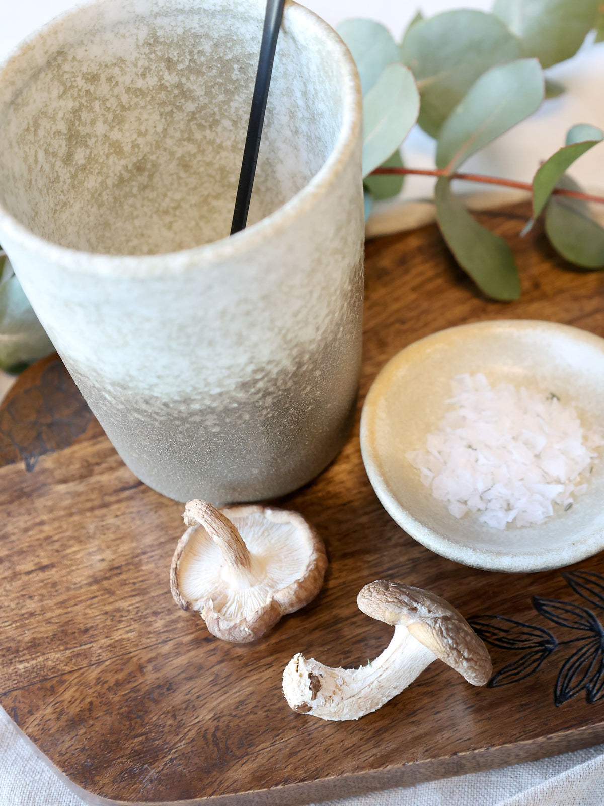 Valence Schüssel aus Porzellan, 8 cm Durchmesser, Walnuss