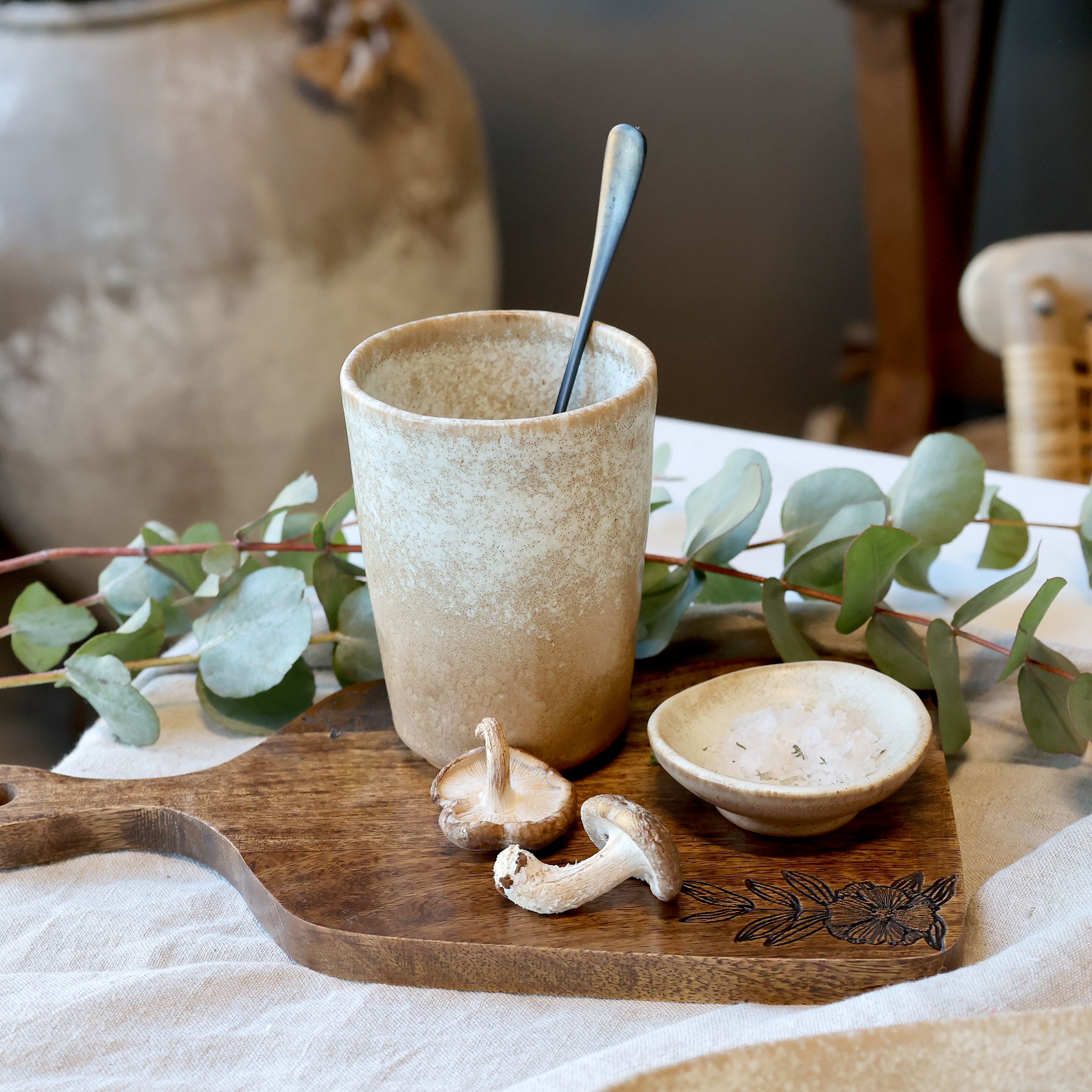 Valence Becher aus Porzellan, 500 ml, latte