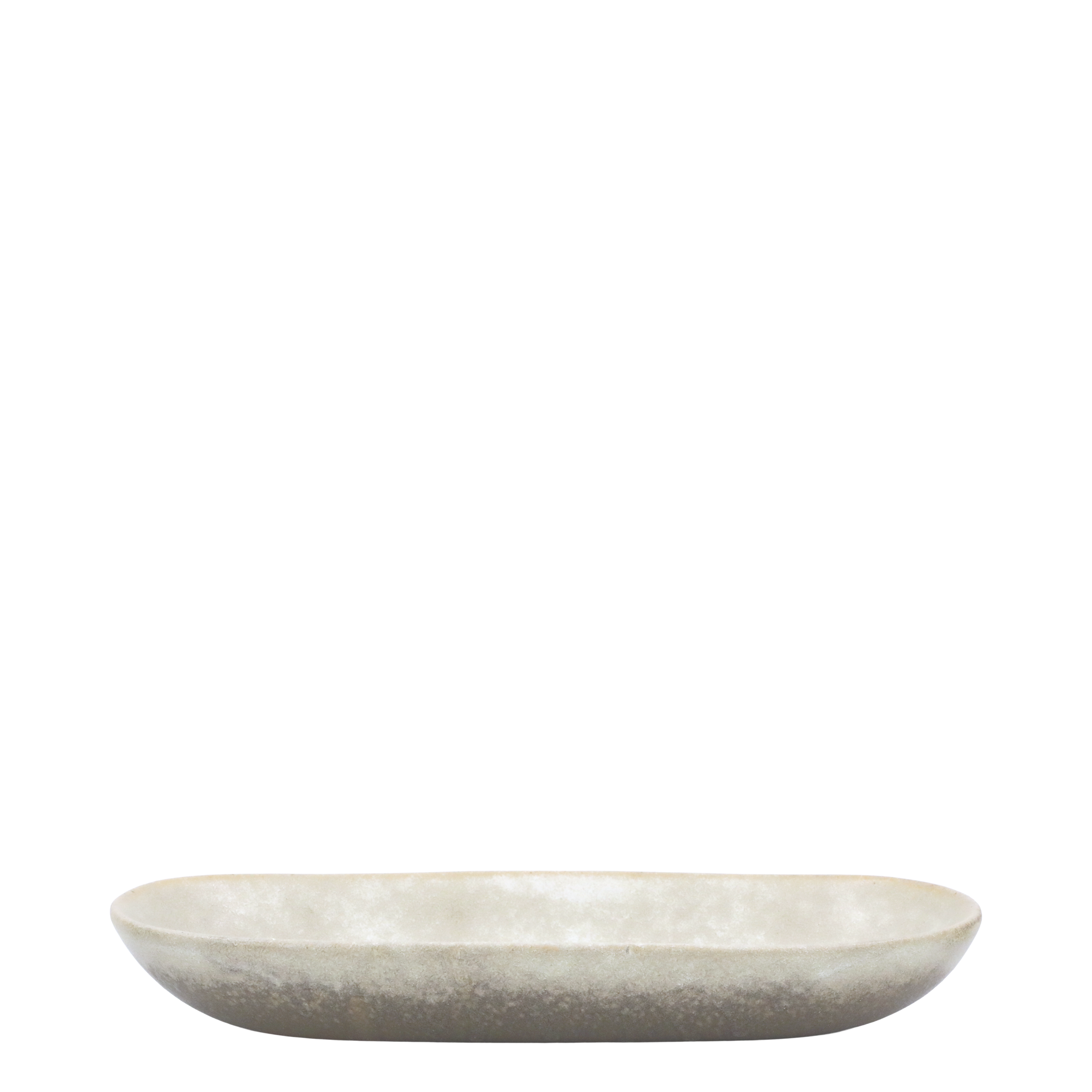 Valence Tablett aus Porzellan in Walnuss-Optik, 30 cm