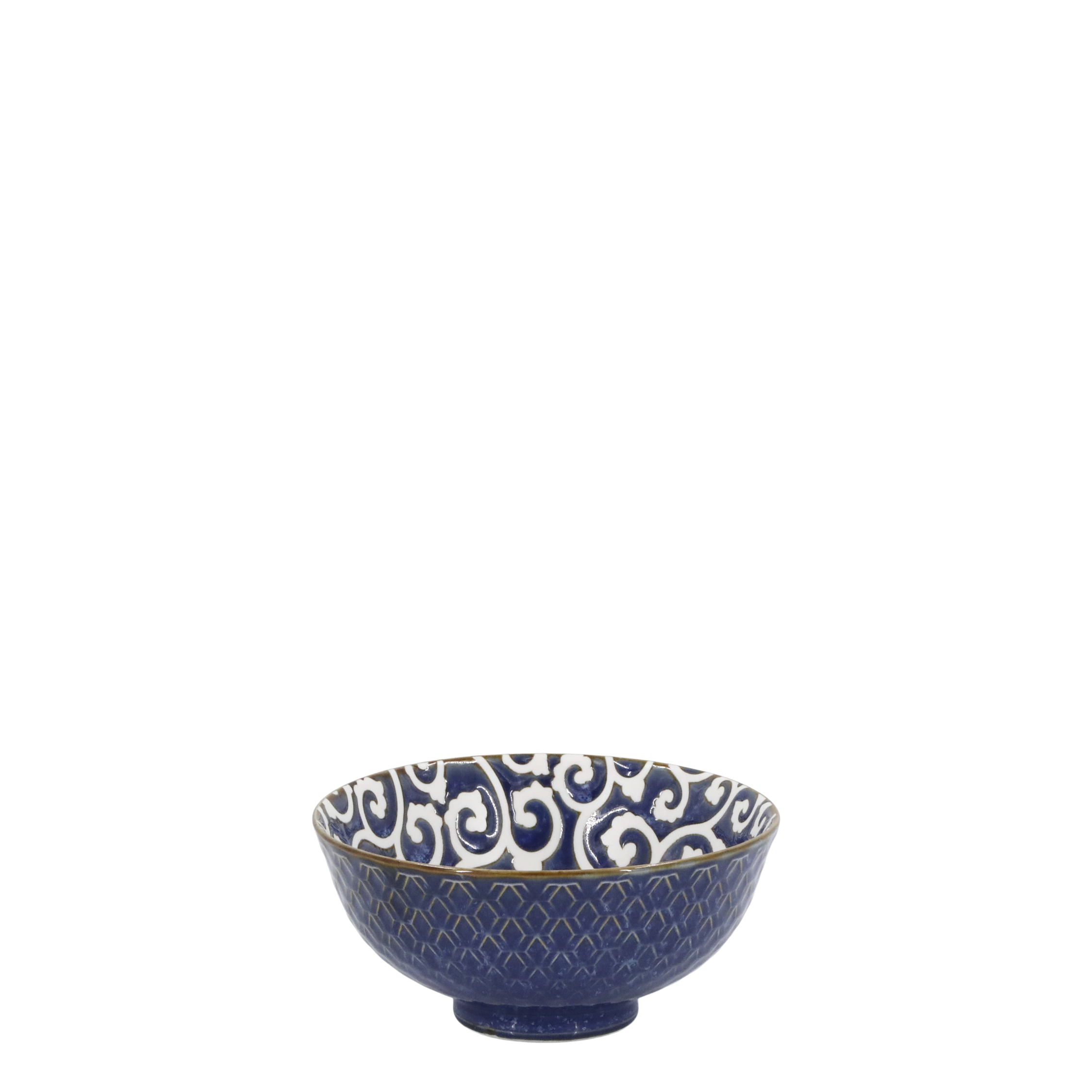 Arés Schüssel aus Porzellan, Indigo Blue, 300 ml