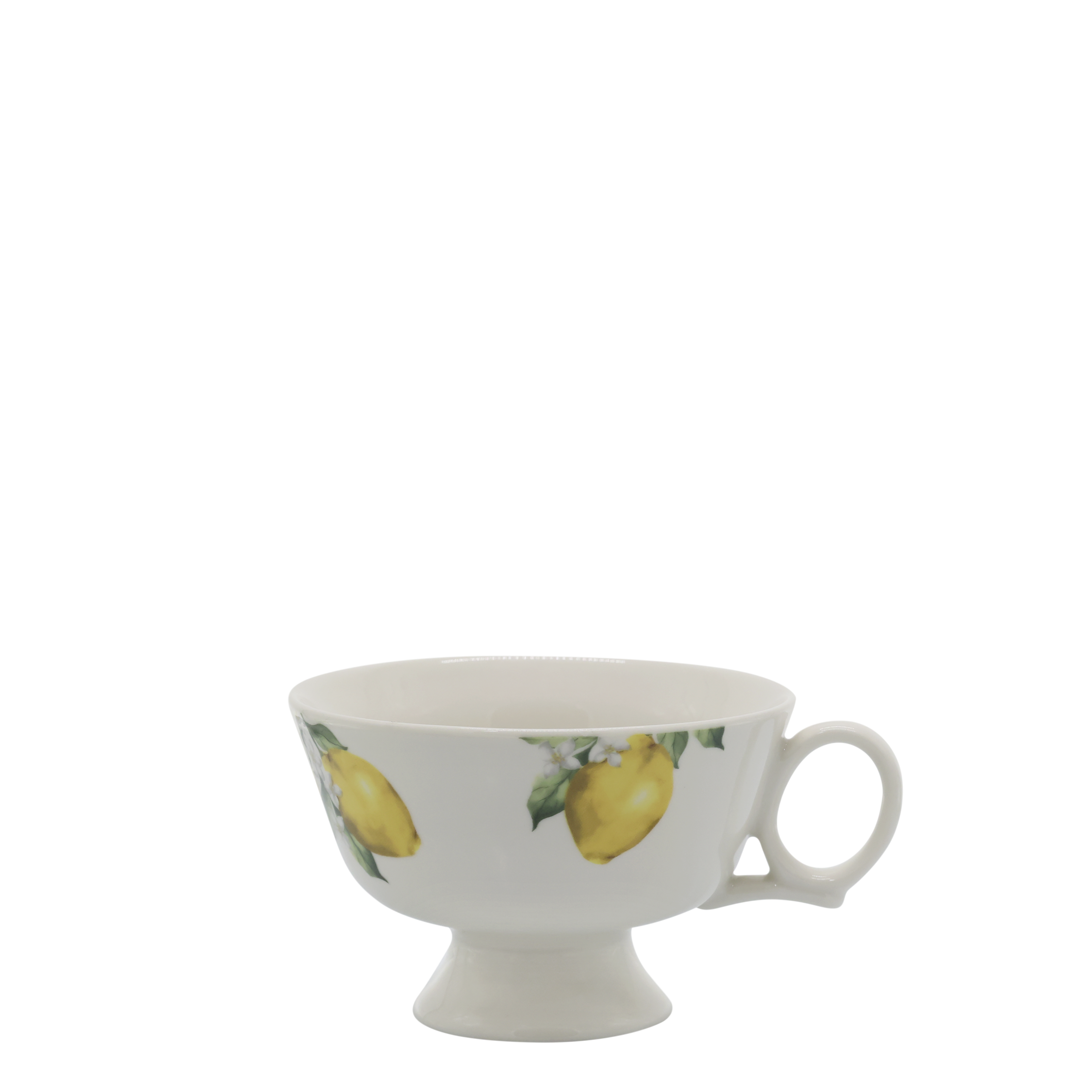 Maison Citron Tasse auf Fuß, 310 ml, creme
