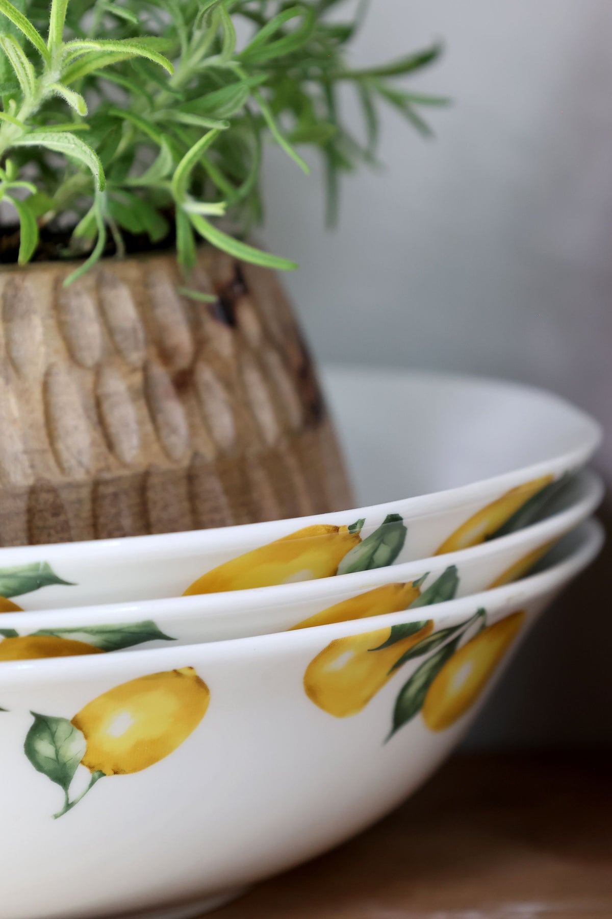 Maison Citron Schüssel, 24 cm, creme
